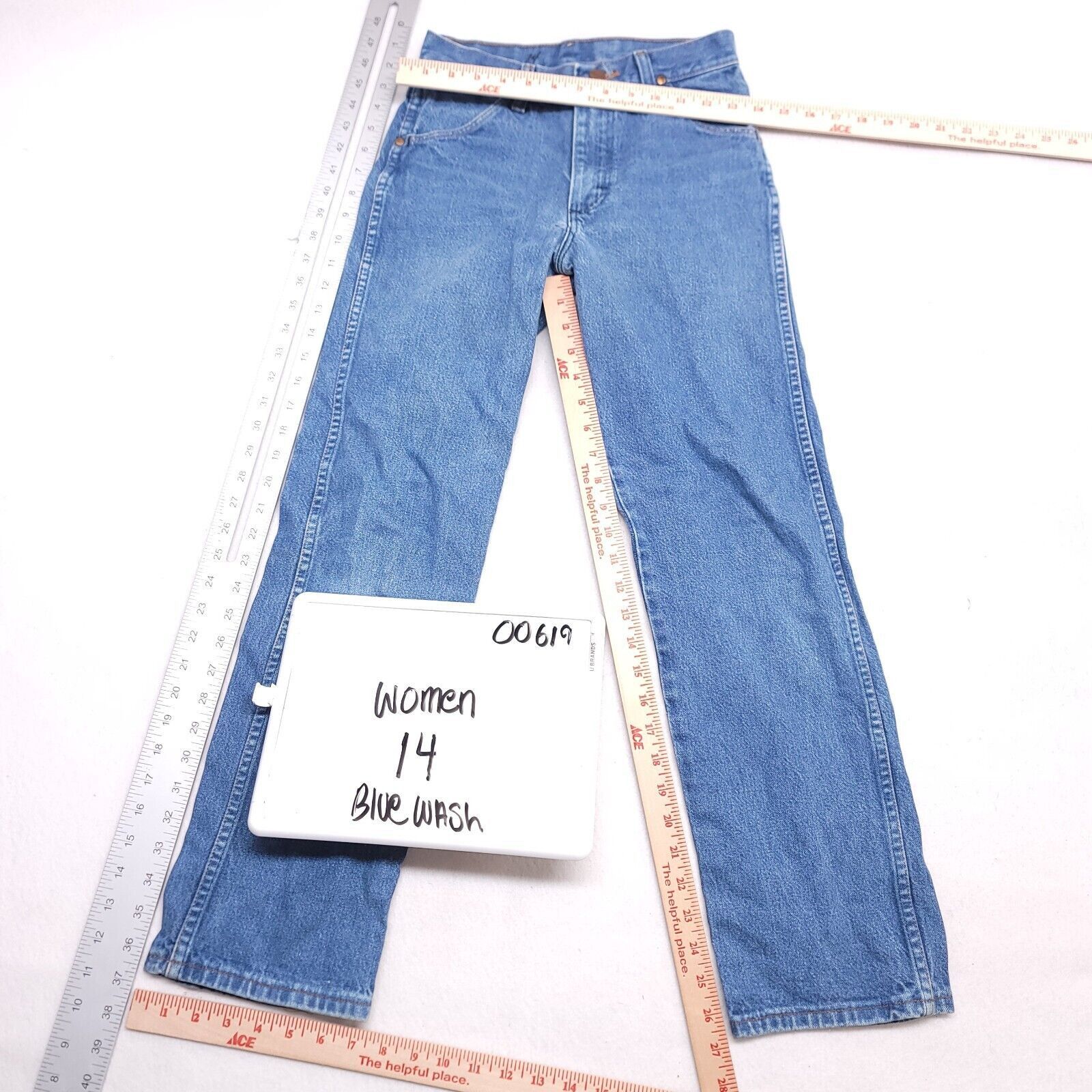 Wrangler Wrangler Casual Button Zip Denim Jeans Womens Size 14 Blue Size 36" / US 14 / IT 50 - 4 Thumbnail