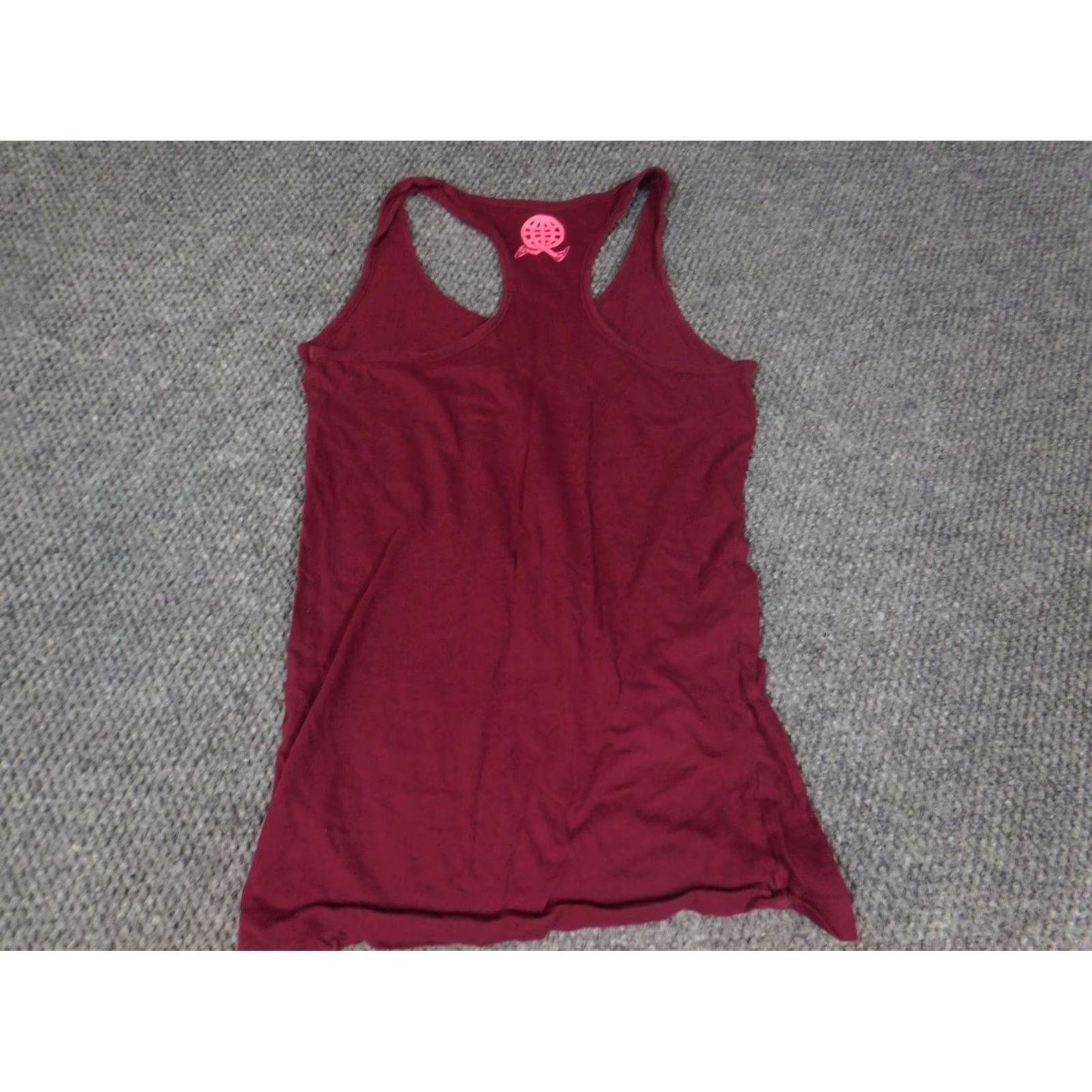 Nike Nike Womens Shirt Tank S Burgundy Logo Running Casual Cup Denim Open 100% Cotton Regular Womens Nike Tank S Red Logo Running Casual Shirt Size S / US 4 / IT 40 - 7 Thumbnail