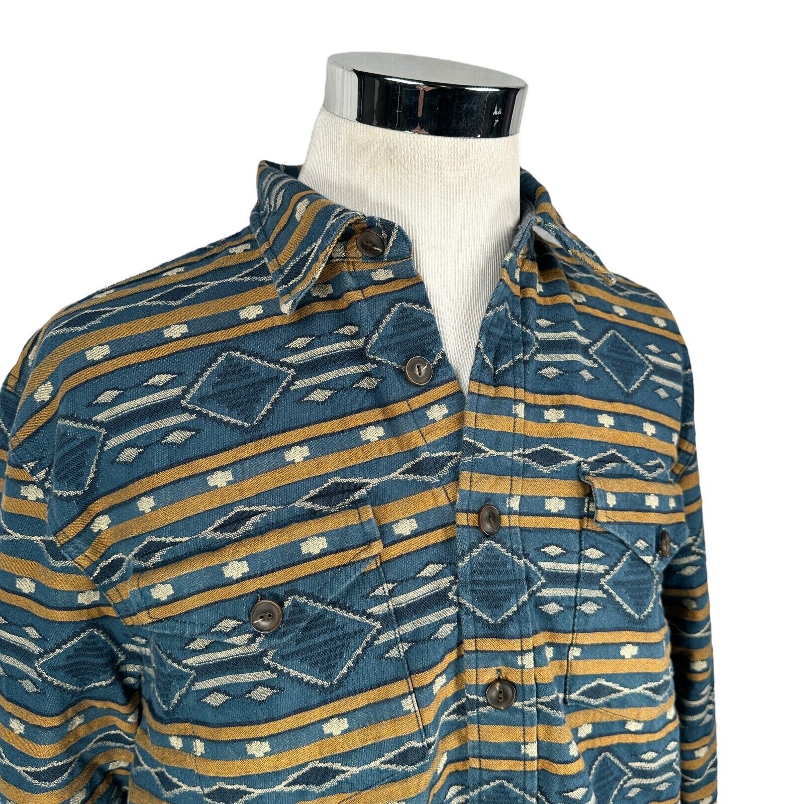 Pendleton Pendleton Flannel Shirt Jacket Mens XL Blue Button Up Size US XL / EU 56 / 4 - 2 Thumbnail