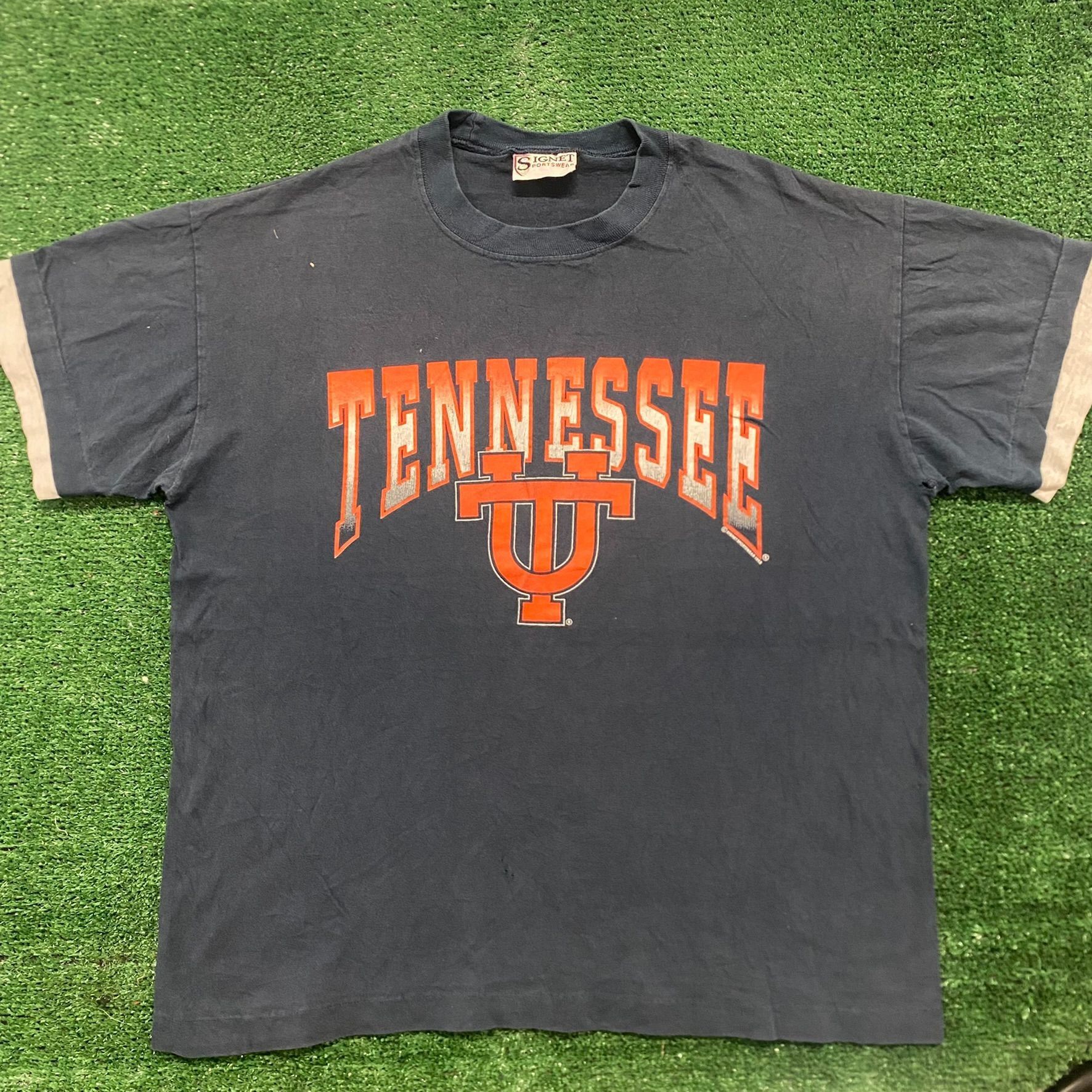 Vintage Tennessee Volunteers Vintage 90s Single Stitch College Tee Size US XL / EU 56 / 4 - 1 Thumbnail