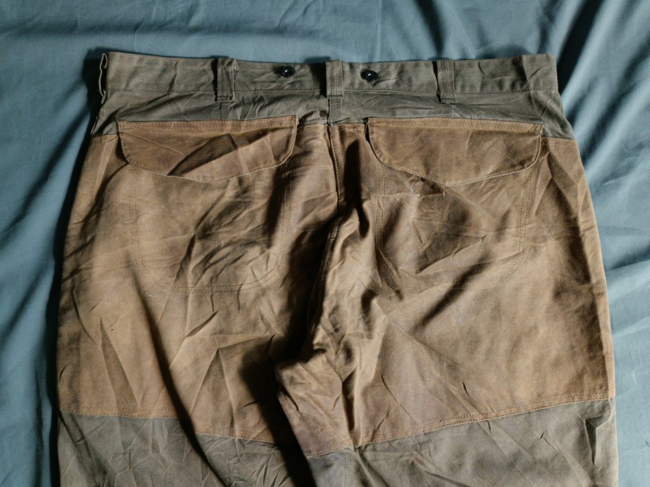 Filson Vintage 1990s Filson Tin Waxed Canvas Hunting Trouser. Size US 40 / EU 56 - 8 Thumbnail