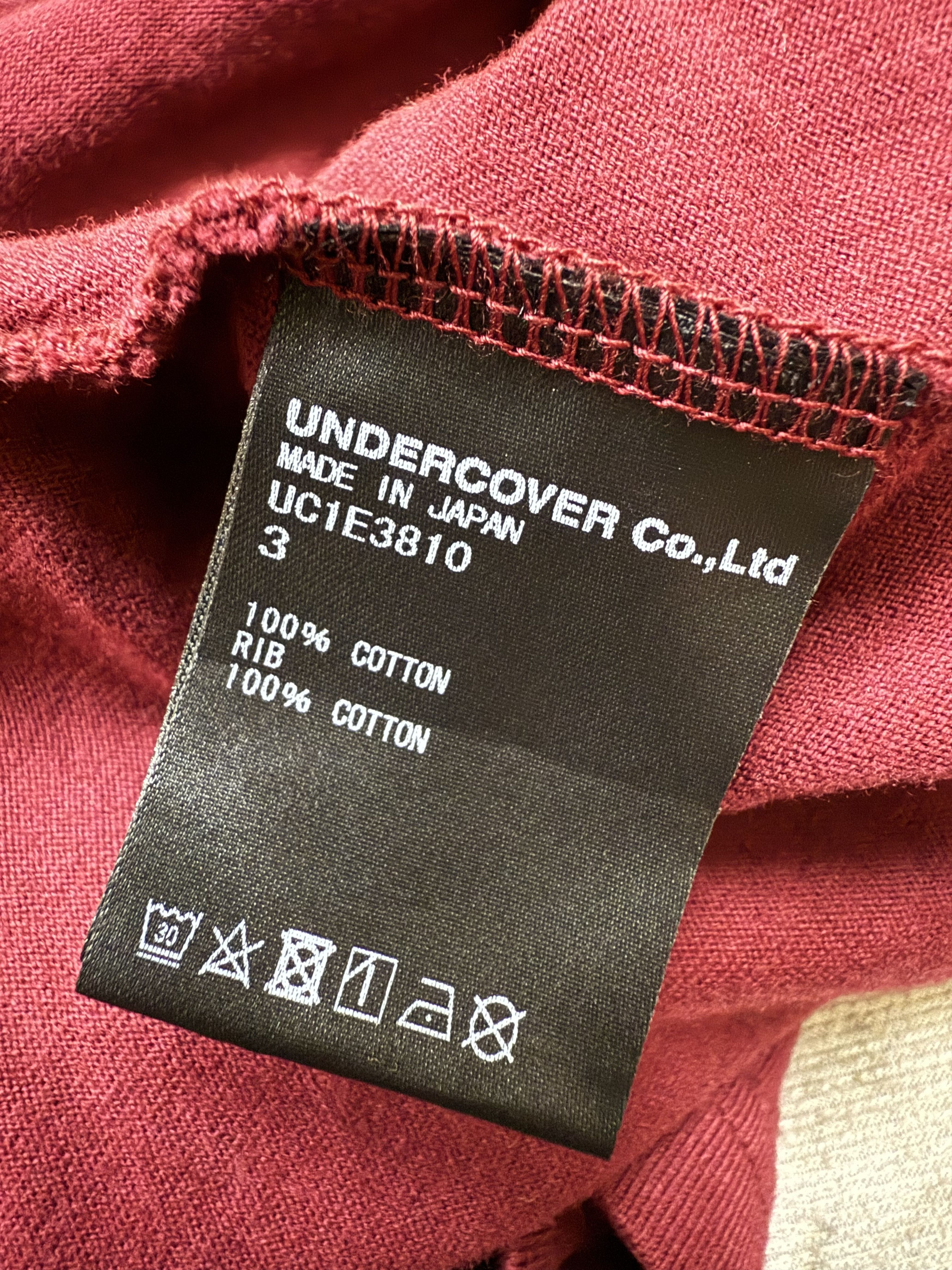Japanese Brand × Undercover Undercover burgundy noon Tshirt Size US L / EU 52-54 / 3 - 7 Thumbnail