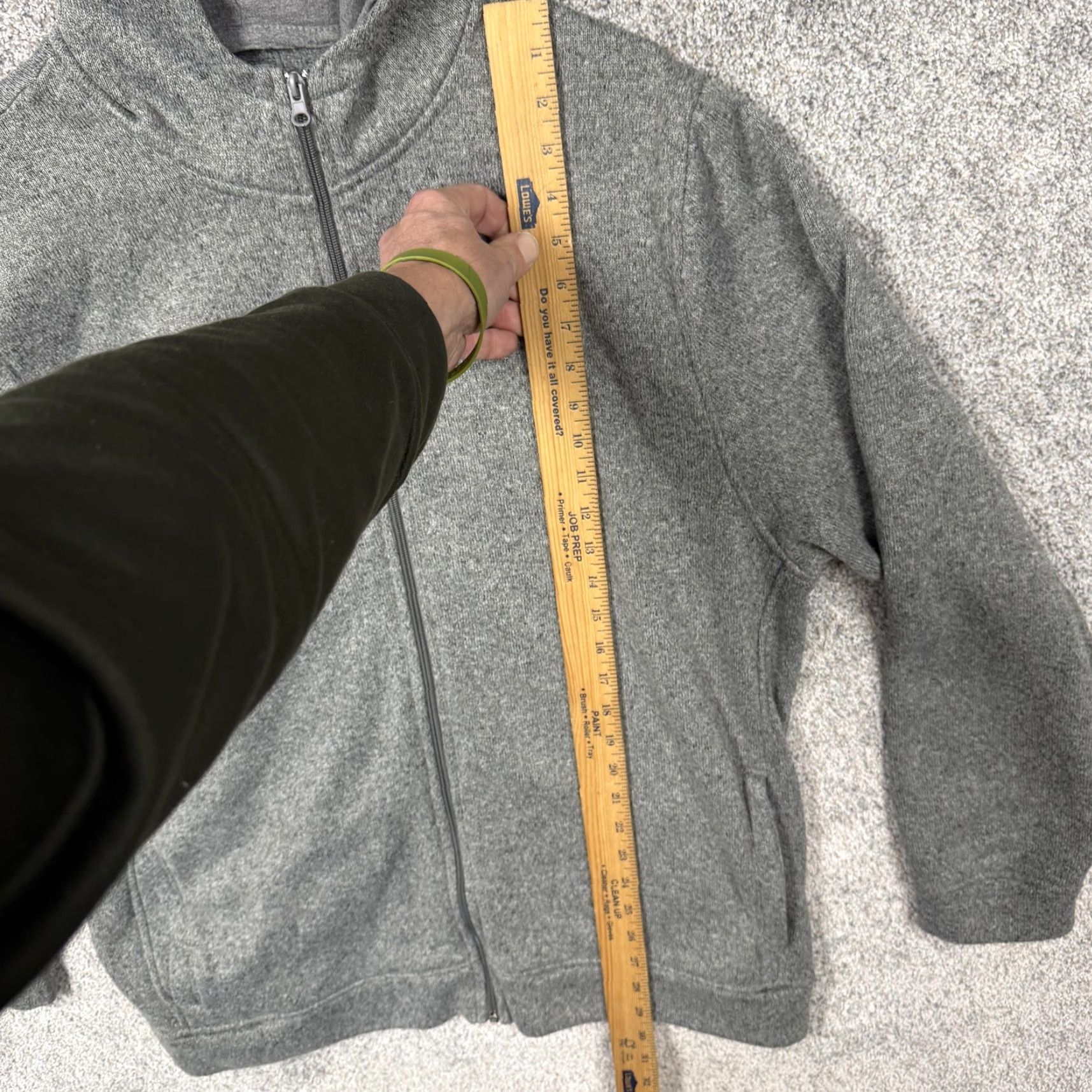 Old Navy Old Navy Hoodie Mens 2XL Gray Fleece Full Zip Textured Soft Warm Winter Gorpcore Size US XXL / EU 58 / 5 - 2 Thumbnail