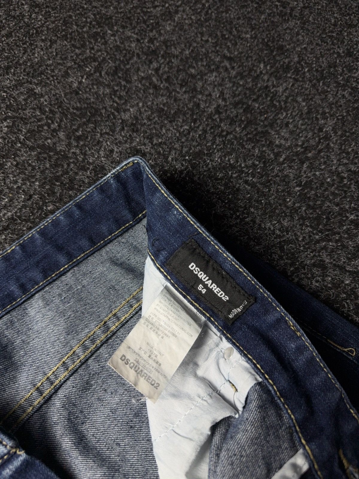 Dsquared2 Retro Y2K 00s Dsquared2 Distressed Patchwork Jeans 54 Italy Size US 36 / EU 52 - 11 Thumbnail