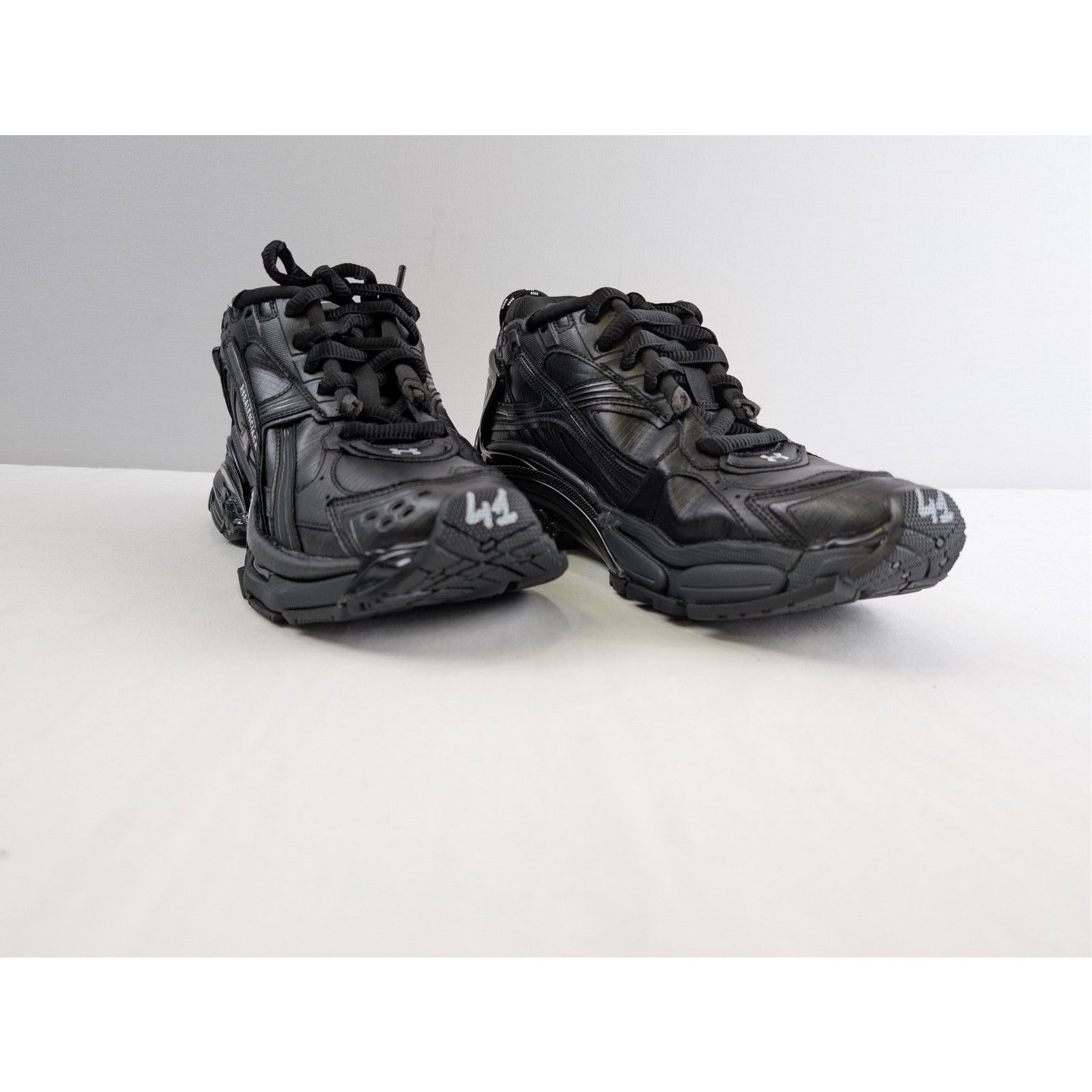 Balenciaga × Under Armour o1rshd1 Runner Ripstop Shoe Sneakers in Black 41 Size US 8 / EU 41 - 6 Thumbnail