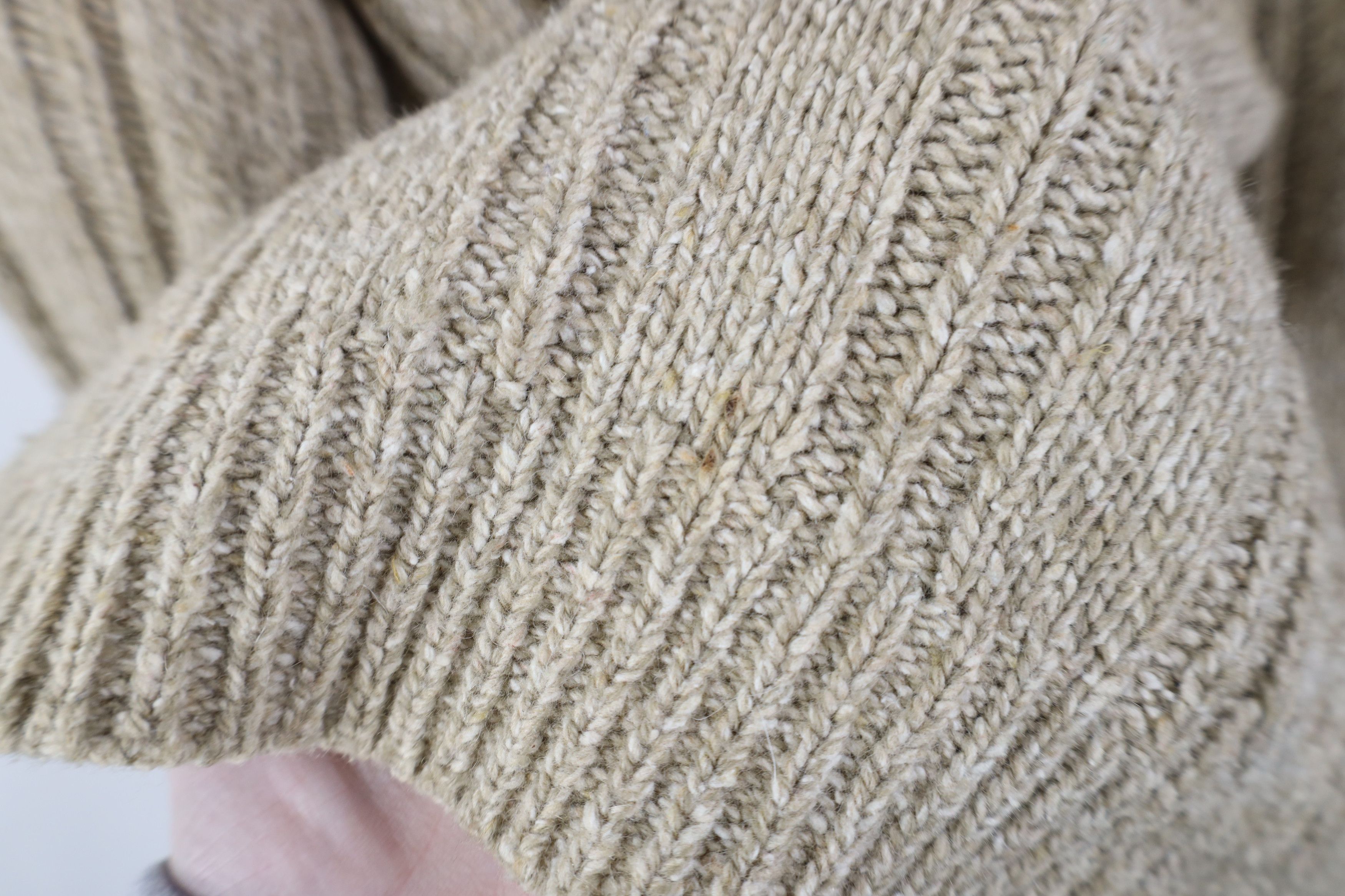 Vintage Vintage 90s Streetwear Chunky Ribbed Cable Knit Sweater Size US L / EU 52-54 / 3 - 5 Thumbnail