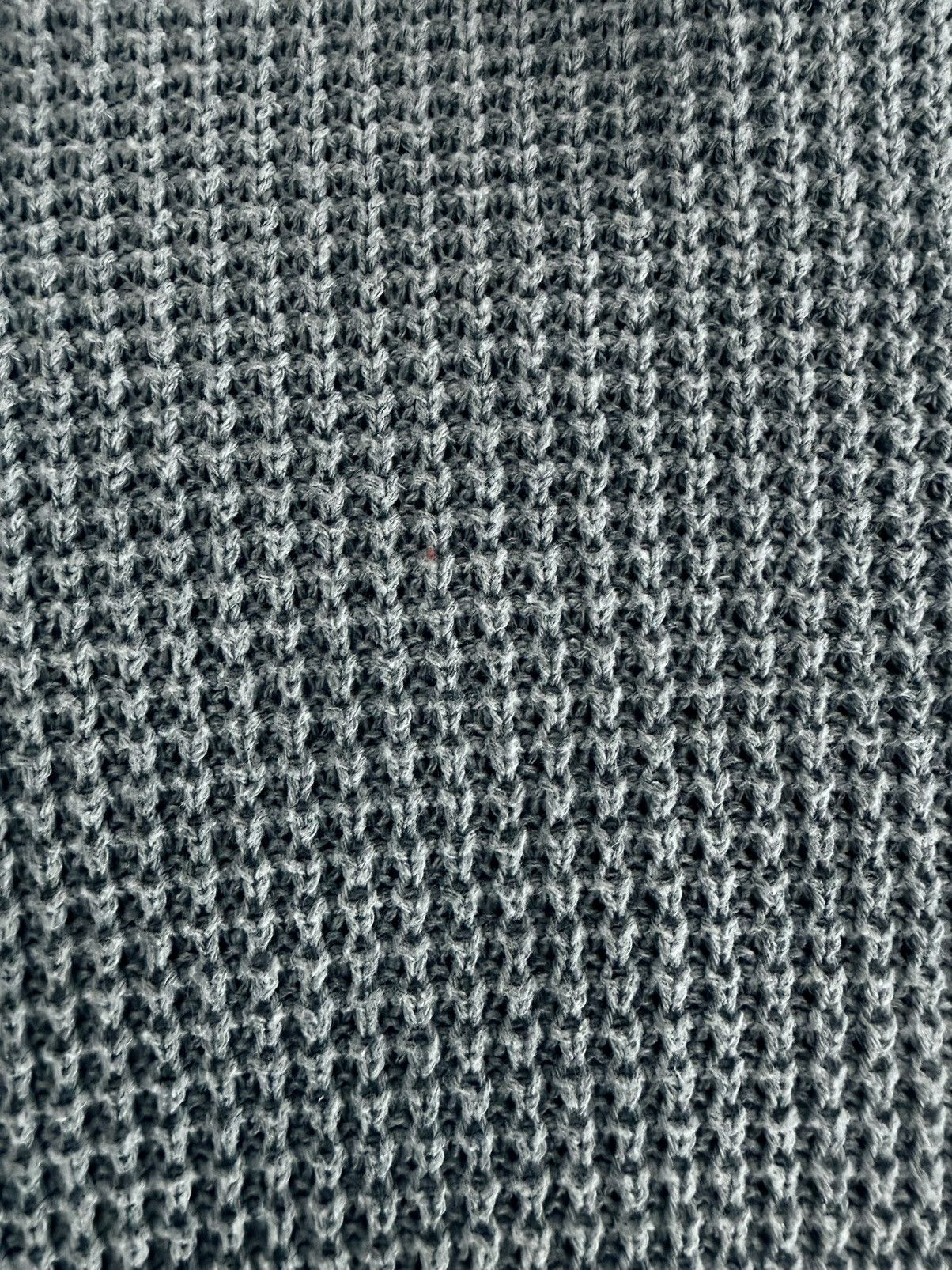Other Hedge Grey Waffle Knit Pullover Hoodie (Kangaroo Pocket) Size US L / EU 52-54 / 3 - 3 Thumbnail