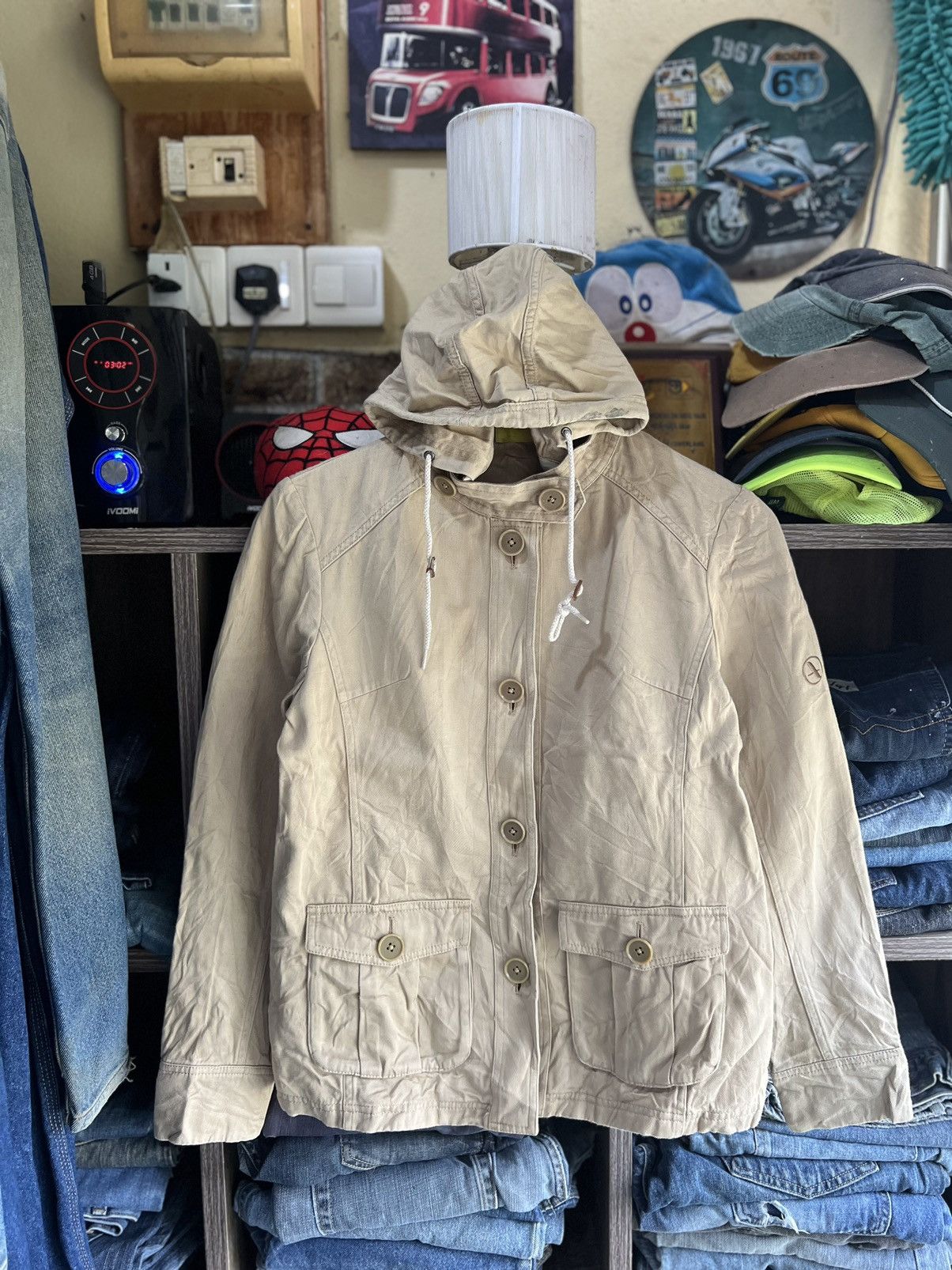 Aigle 🔥Aigle Button Jacket With Hoodie Size M / US 6-8 / IT 42-44 - 1 Thumbnail