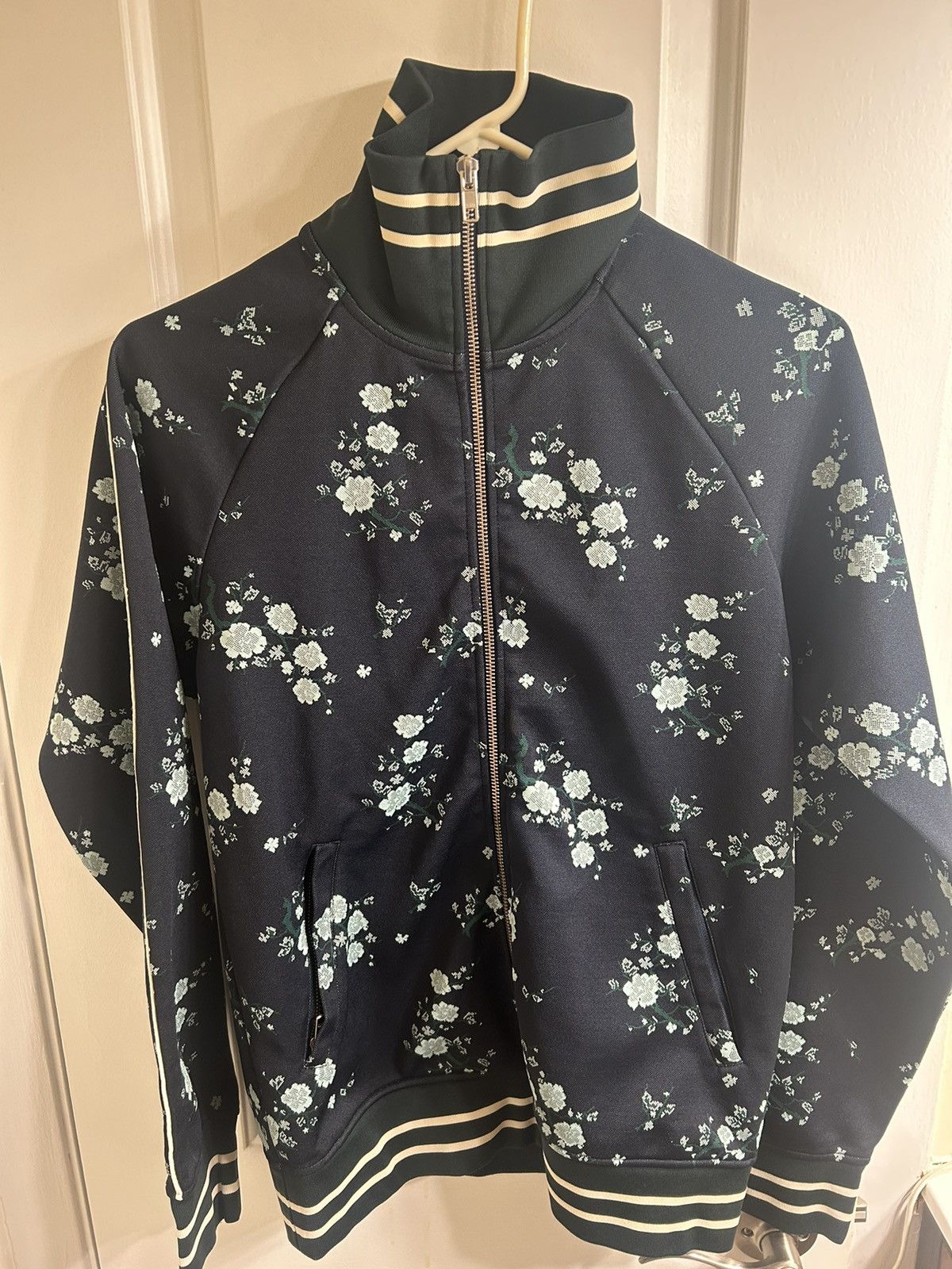 image of Kenzo Cheongsam Jacket in Green, Men's (Size Small)