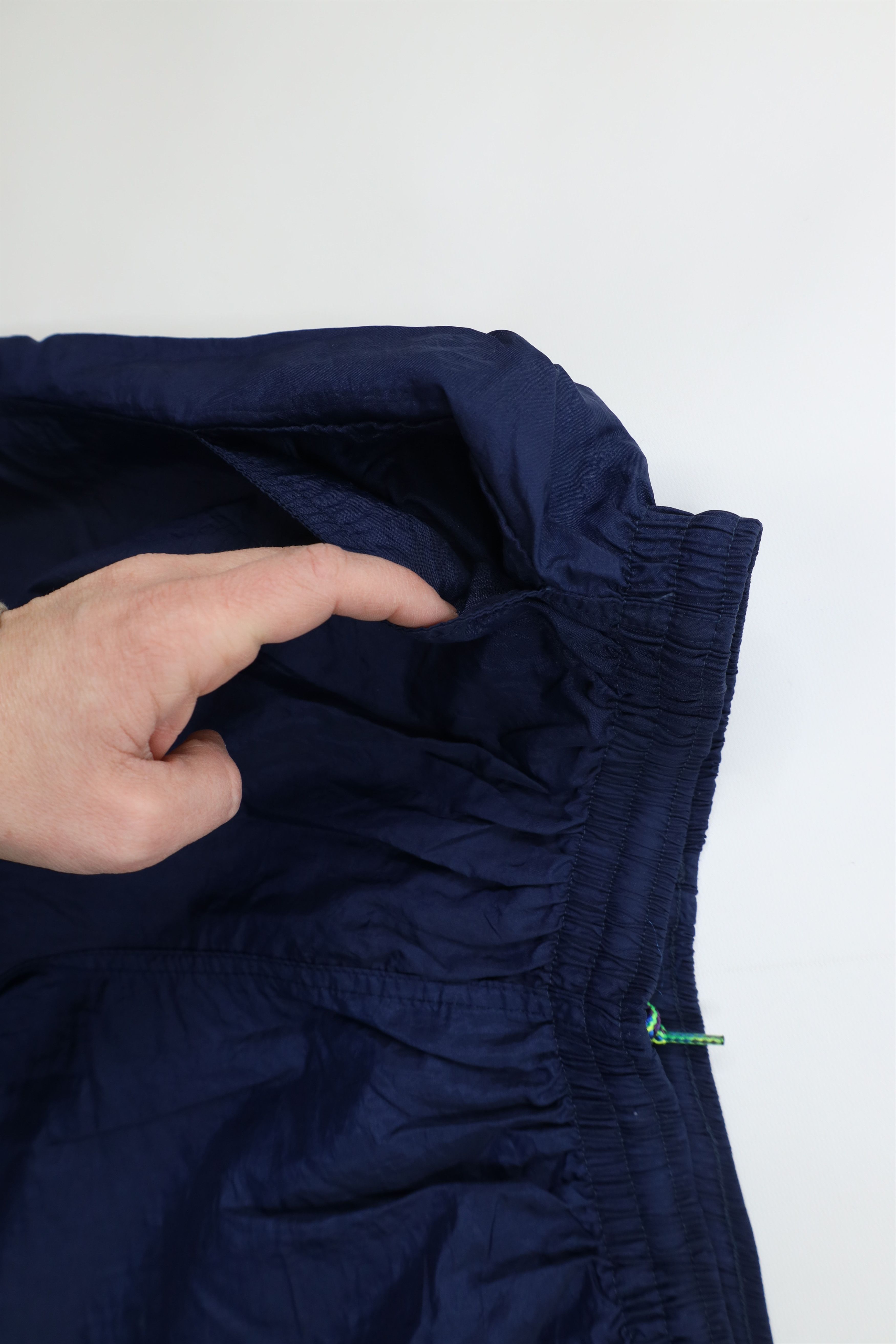 Speedo Vintage 90s Speedo Windbreaker Joggers Pants Navy Blue USA Size US 32 / EU 48 - 6 Thumbnail