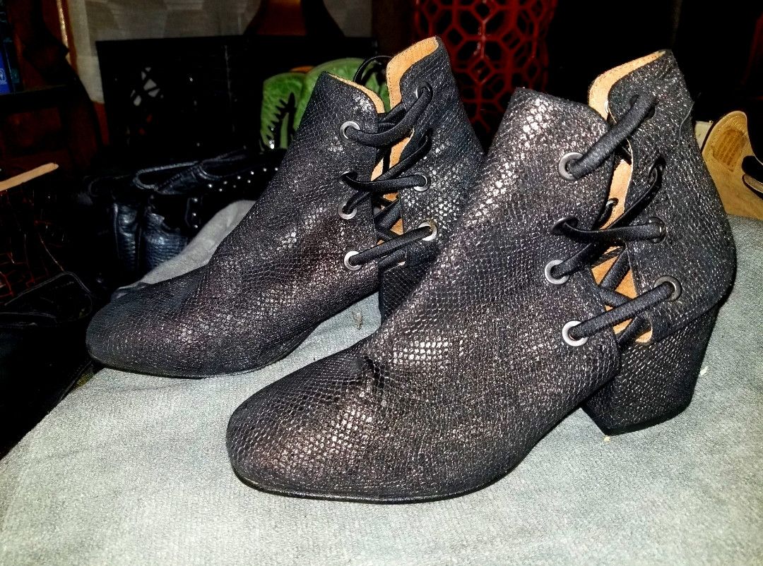 Other Black glitter ankle boots Size US 8 / IT 38 - 1 Thumbnail
