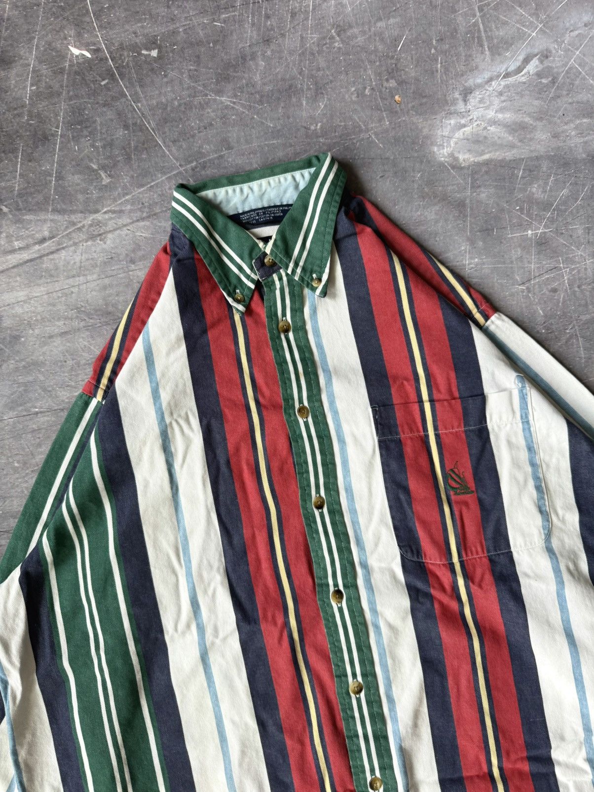 Nautica Vintage Y2K Nautica Button-down Long-Sleeve Shirt (L) Size US L / EU 52-54 / 3 - 3 Thumbnail