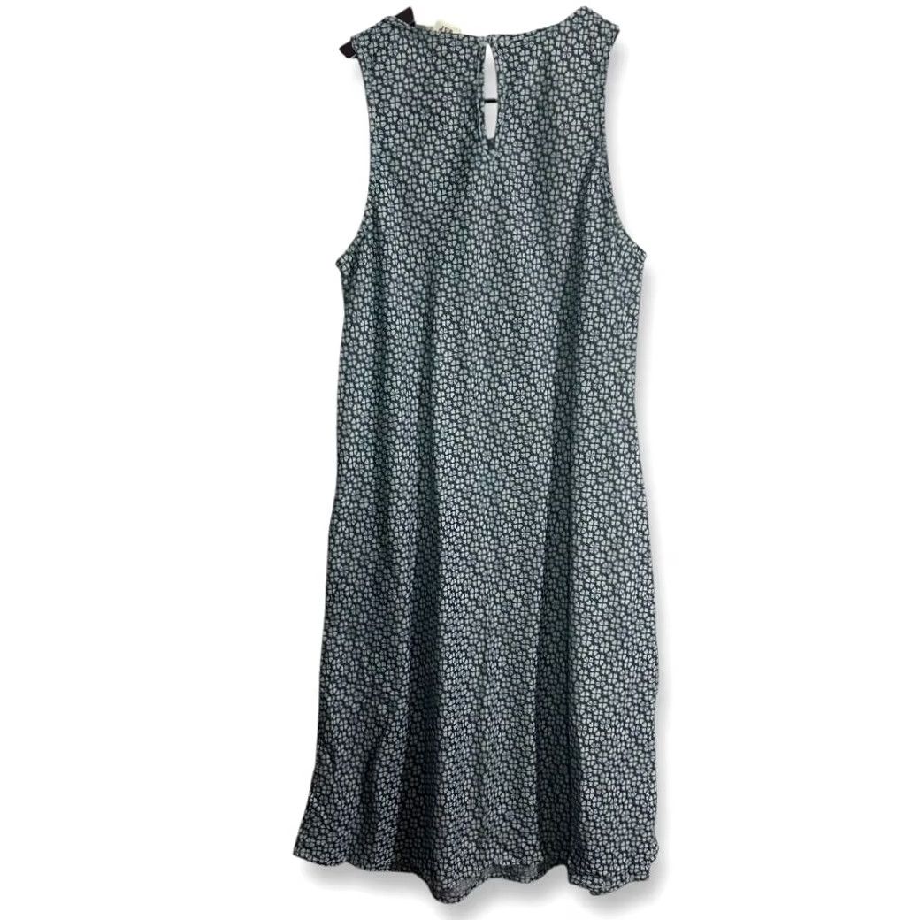 Gap Gap Blue & White Summer Casual Swing Midi Dress XS A-Line Tank Dress Knee Length Women Size XS / US 0-2 / IT 36-38 - 2 Thumbnail