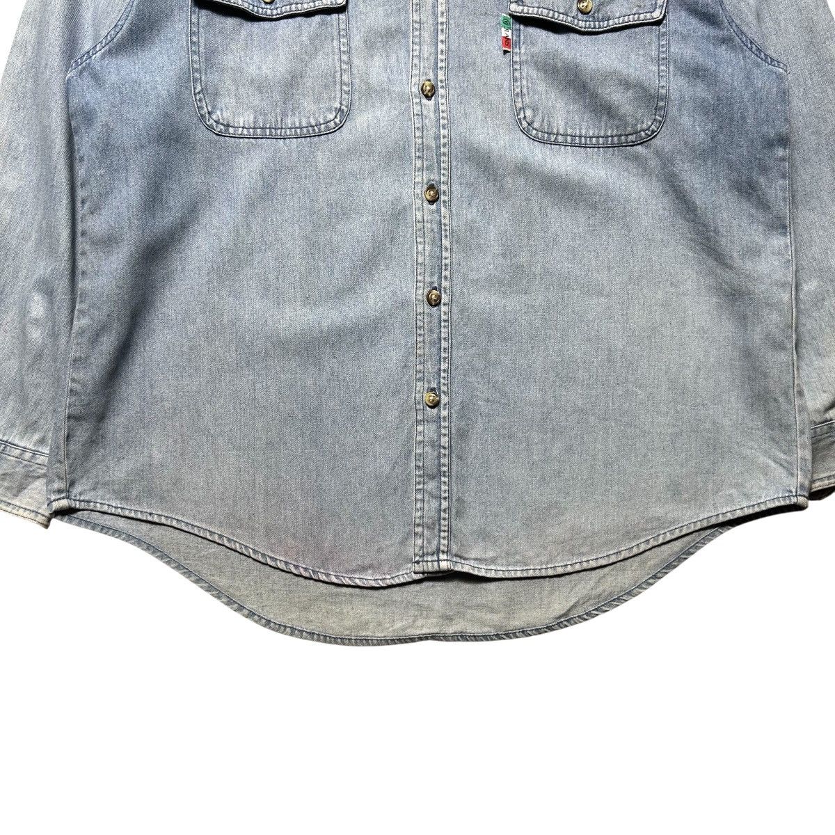 Gianni Valentino Vintage Gianni Valentino Big Logo Button Up Shirt Size US L / EU 52-54 / 3 - 7 Thumbnail