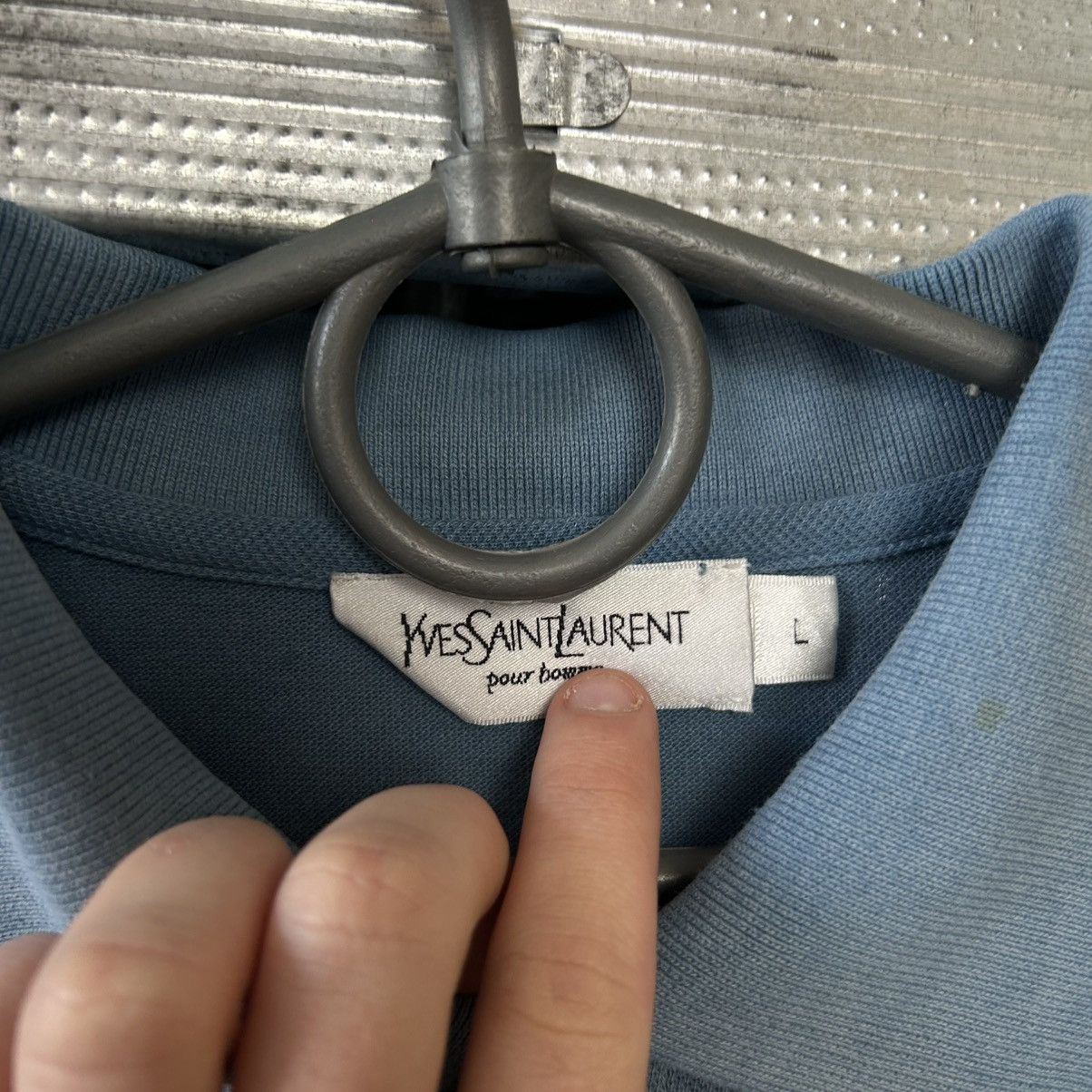 Yves Saint Laurent Luxury Yves Saint Laurent Small Logo Designer polo size L Size US L / EU 52-54 / 3 - 5 Thumbnail