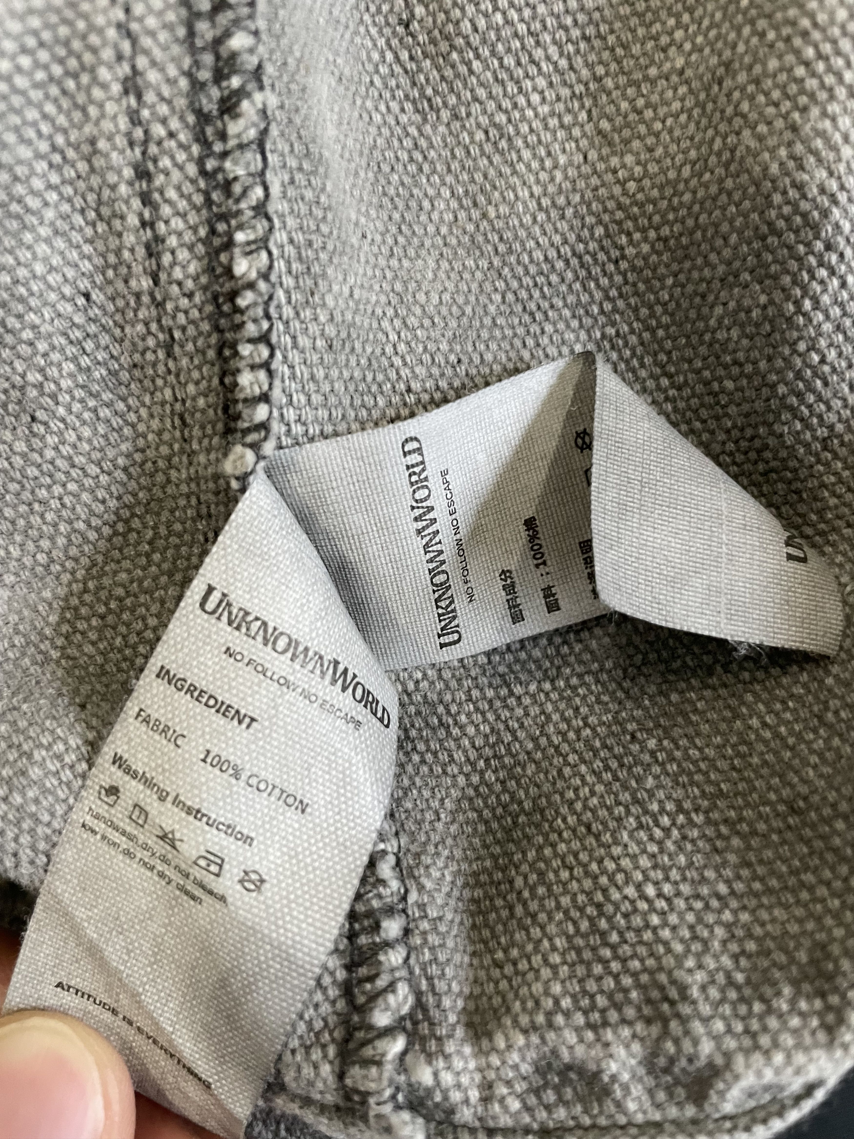 Japanese Brand Unknown World Grey Object Dyed Denim Jacket Size US L / EU 52-54 / 3 - 3 Thumbnail