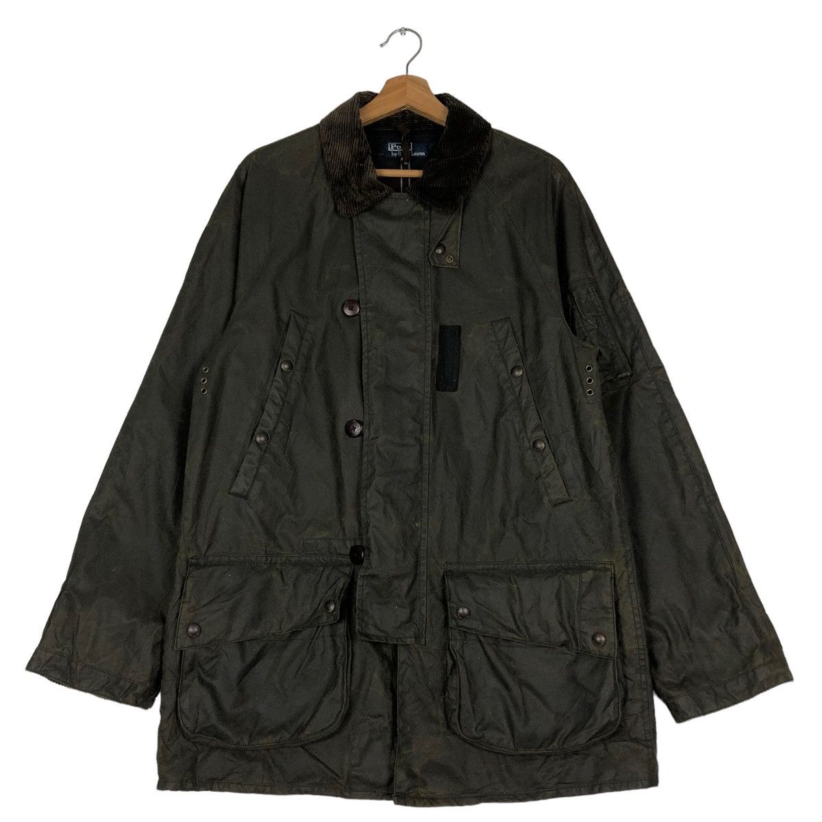 Polo Ralph Lauren VINTAGE HUNTING WAX JACKET BLANKET LINING POLO RALPH LAUREN Size US L / EU 52-54 / 3 - 1 Thumbnail