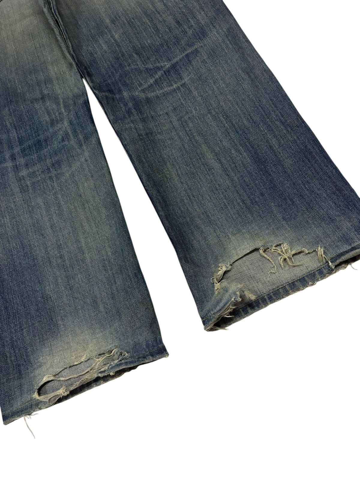 Japanese Brand × Kaihara Denim 90s Vintage Uniqlo S-003 Distressed Mud Washed Jeans Size US 37 - 6 Thumbnail