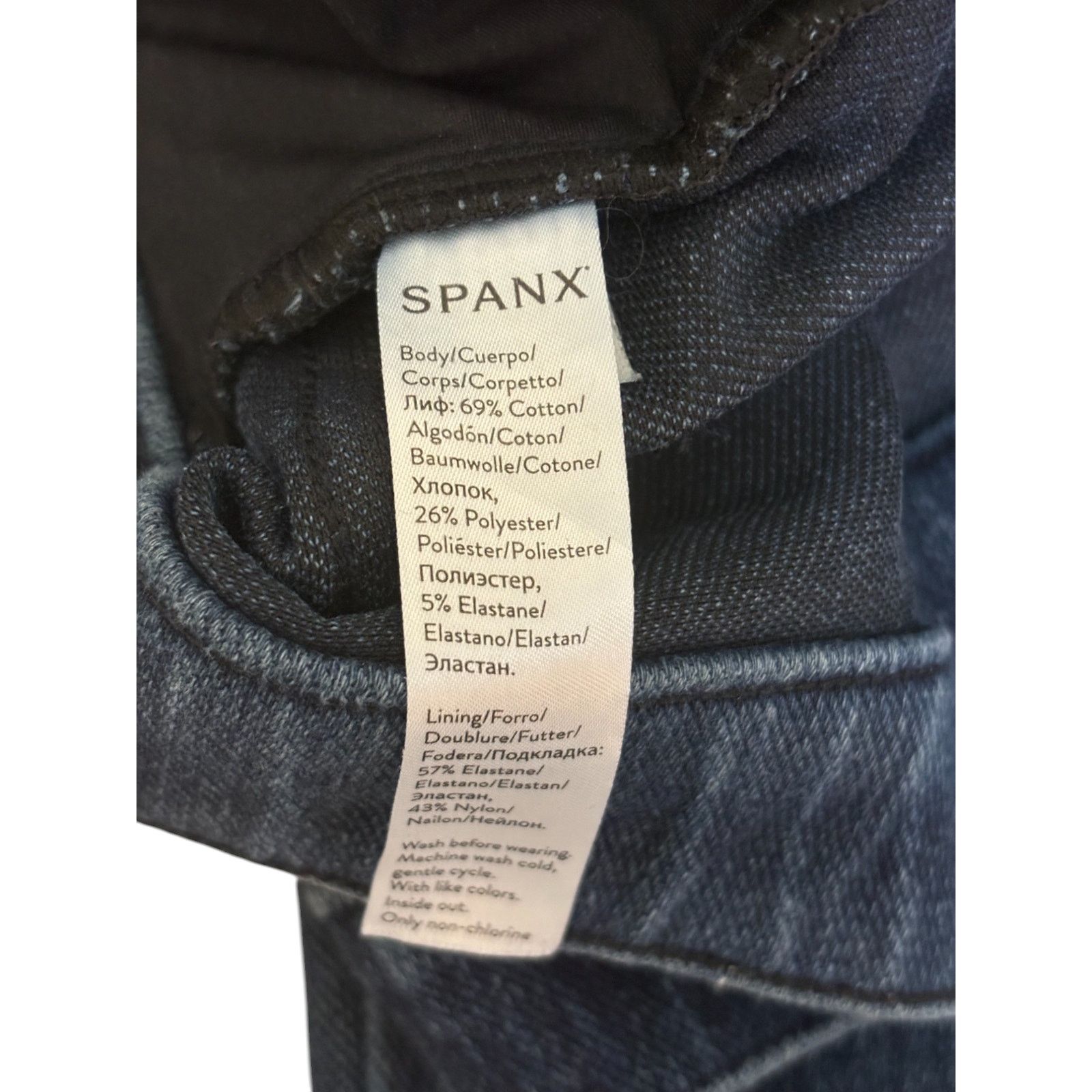 Spanx Spanx Leggings Women Medium Blue Jean-ish Shaping Slimming Size 28" / US 6 / IT 42 - 7 Thumbnail