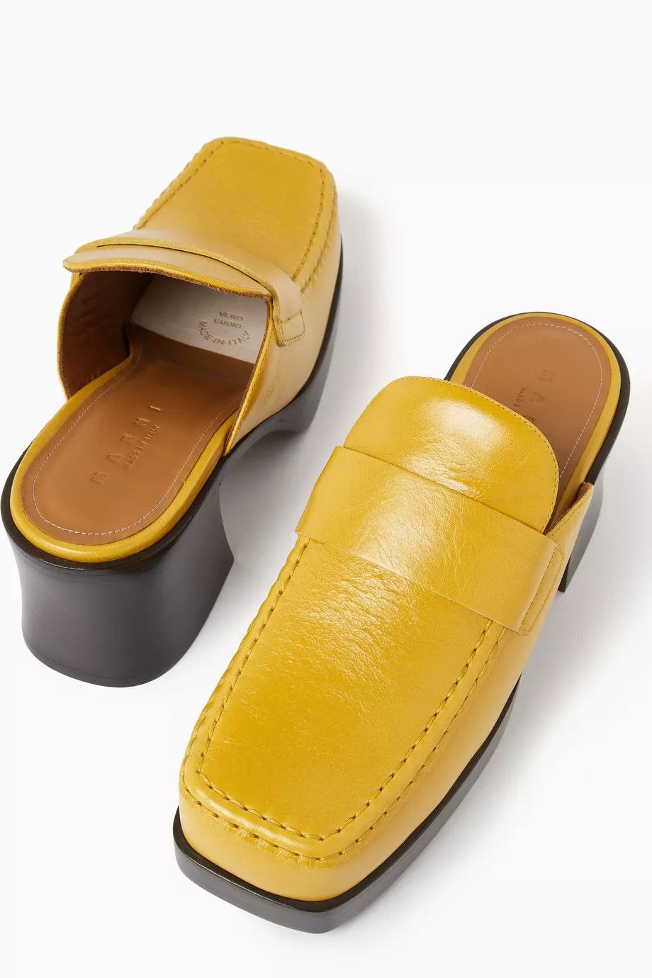 Marni o1y1025 Mules in Marigold Size US 5 / IT 35 - 3 Thumbnail