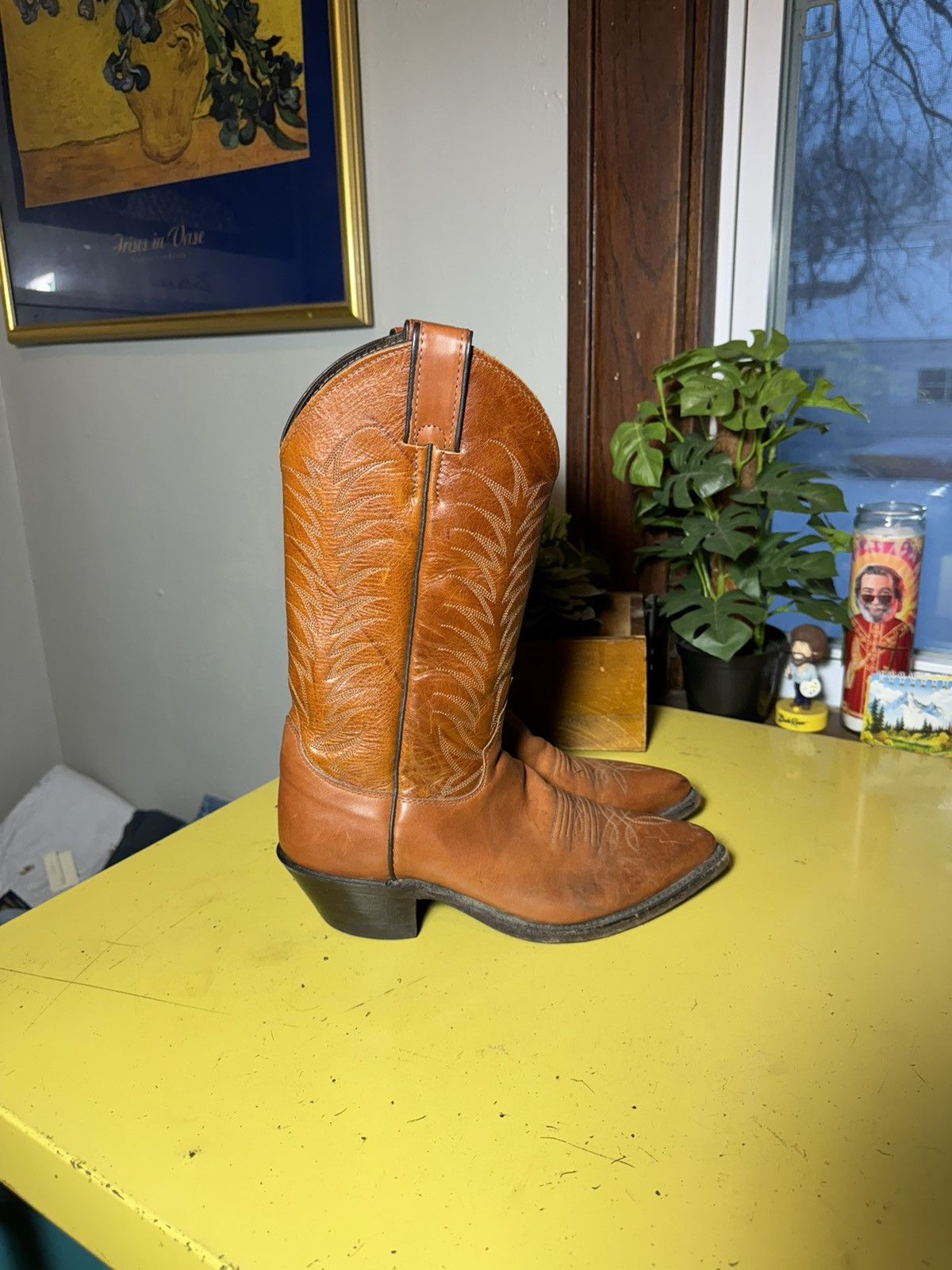 Justin Boots × Vintage Vintage Justin Cowboy Boots Sz 7 B Size US 7 / EU 40 - 3 Thumbnail