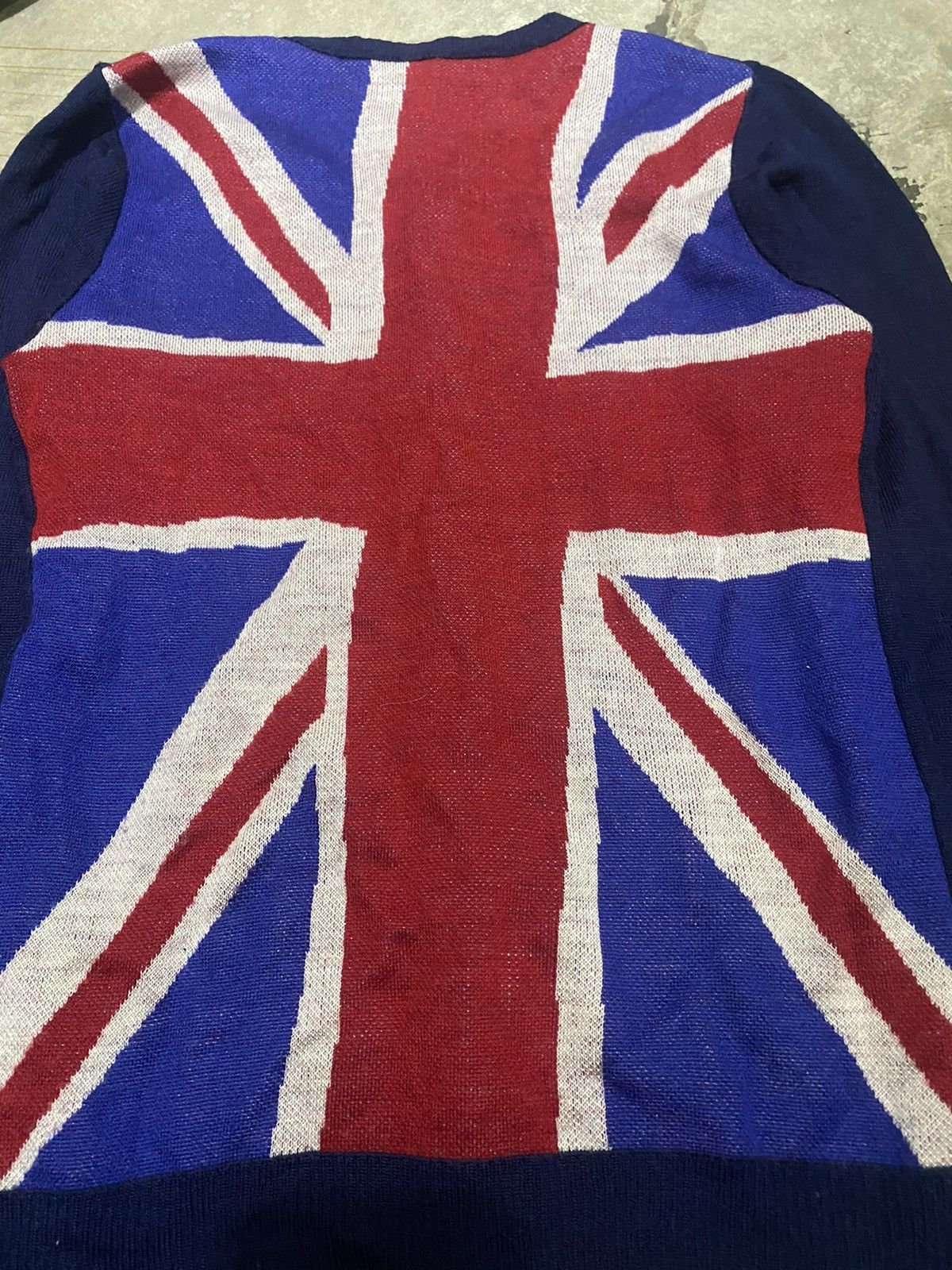 Japanese Brand RNA DNA intarsia Union Jack UK cardigan Size M / US 6-8 / IT 42-44 - 5 Thumbnail