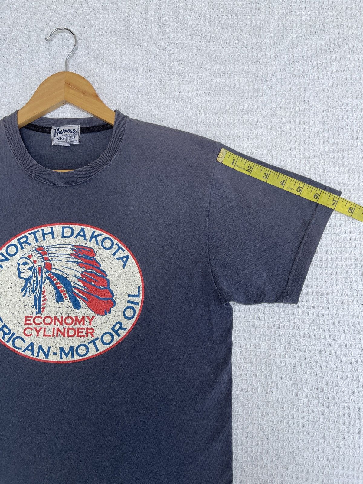 Japanese Brand × Pherrow's × Vintage Last Drop🔥Vtg Sun Faded PHERROW’S American Motor Oil T-Shirt Size US M / EU 48-50 / 2 - 10 Thumbnail