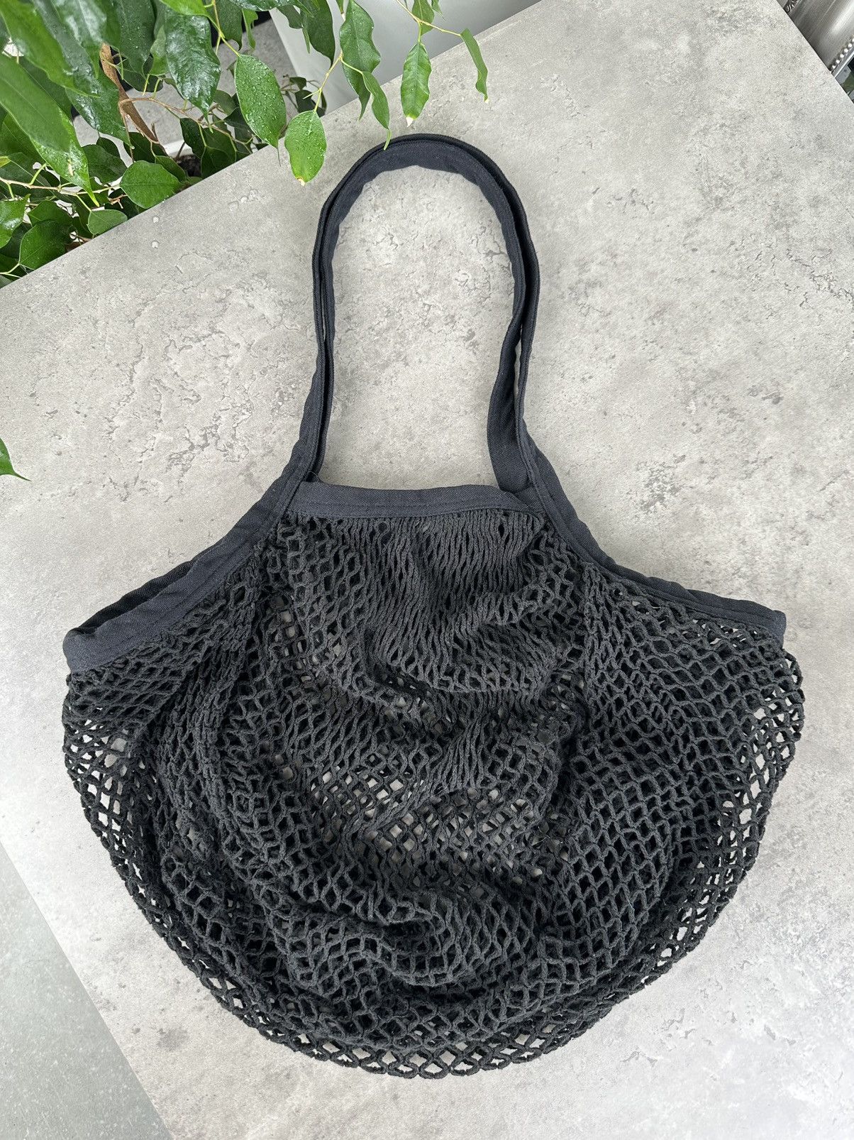 Japanese Brand Vintage Mesh Knit Handle Bag Size ONE SIZE - 4 Thumbnail