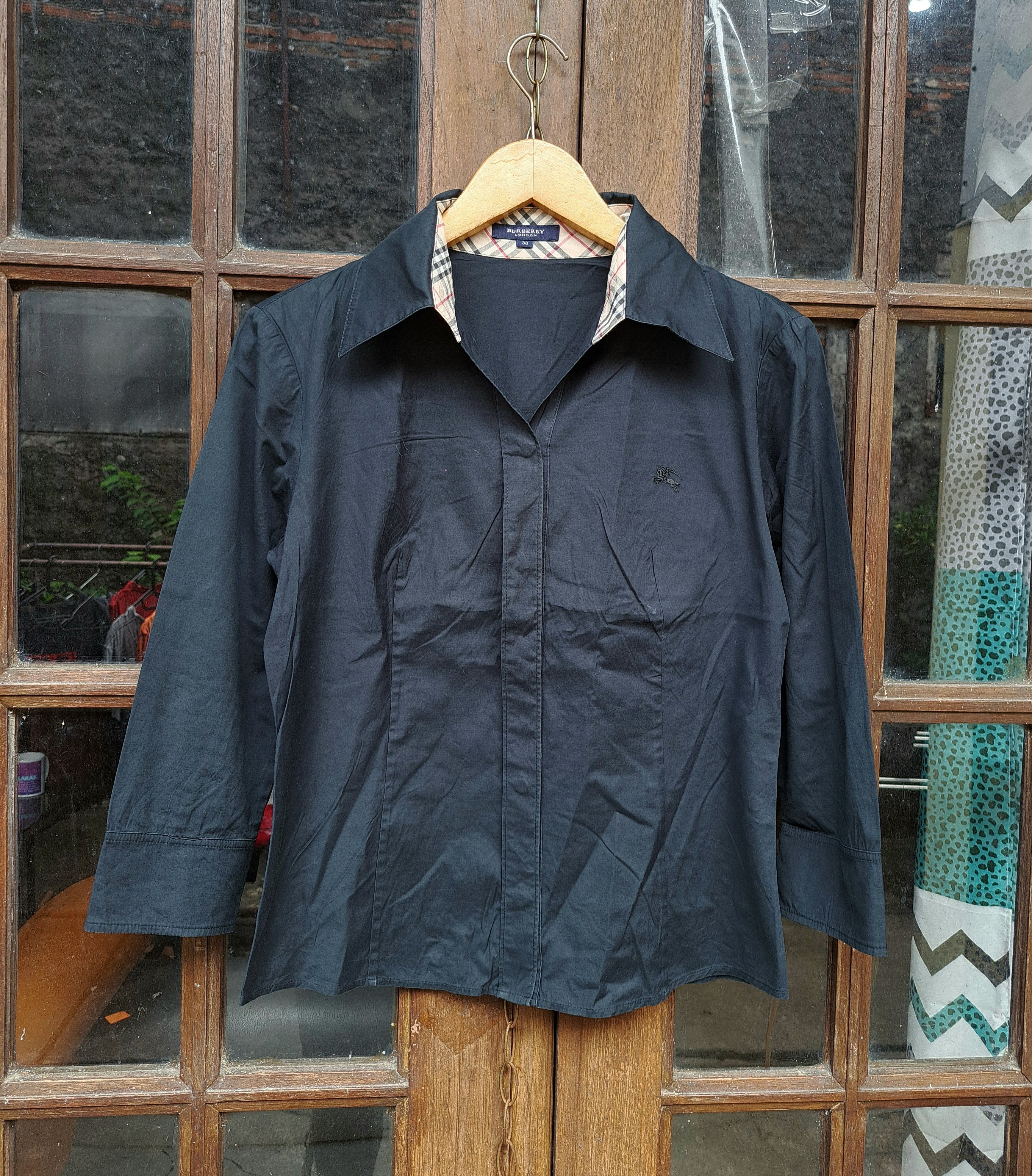 Burberry Y2K Burberry London Nova Check button Shirt 3/4 Sleeve Size M / US 6-8 / IT 42-44 - 2 Thumbnail