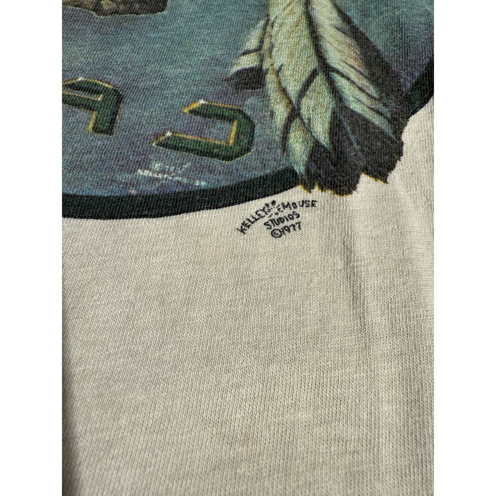 Grateful Dead Vintage 1977 Grateful Dead Cyclops Kelley Mouse Concert Tee Size US M / EU 48-50 / 2 - 2 Thumbnail