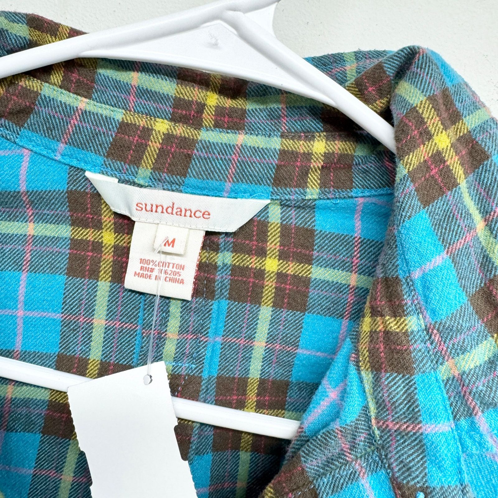 Other Sundance Sweet Sally Plaid Flannel Size M 100% Cotton Size M / US 6-8 / IT 42-44 - 2 Thumbnail