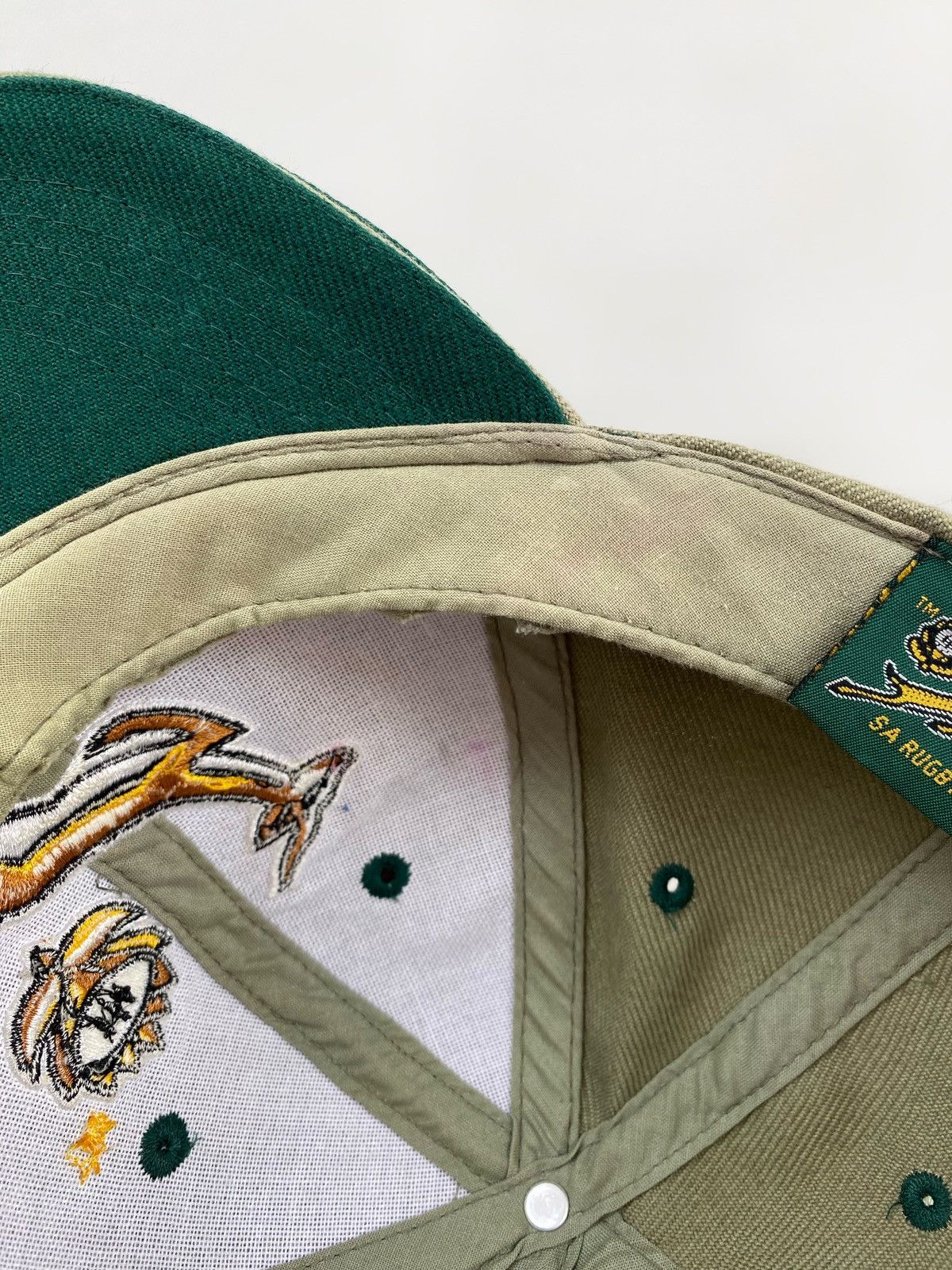 Vintage 2000’s Vintage SA Rugby Union Springboks Logo Strapback Cap Size ONE SIZE - 5 Thumbnail