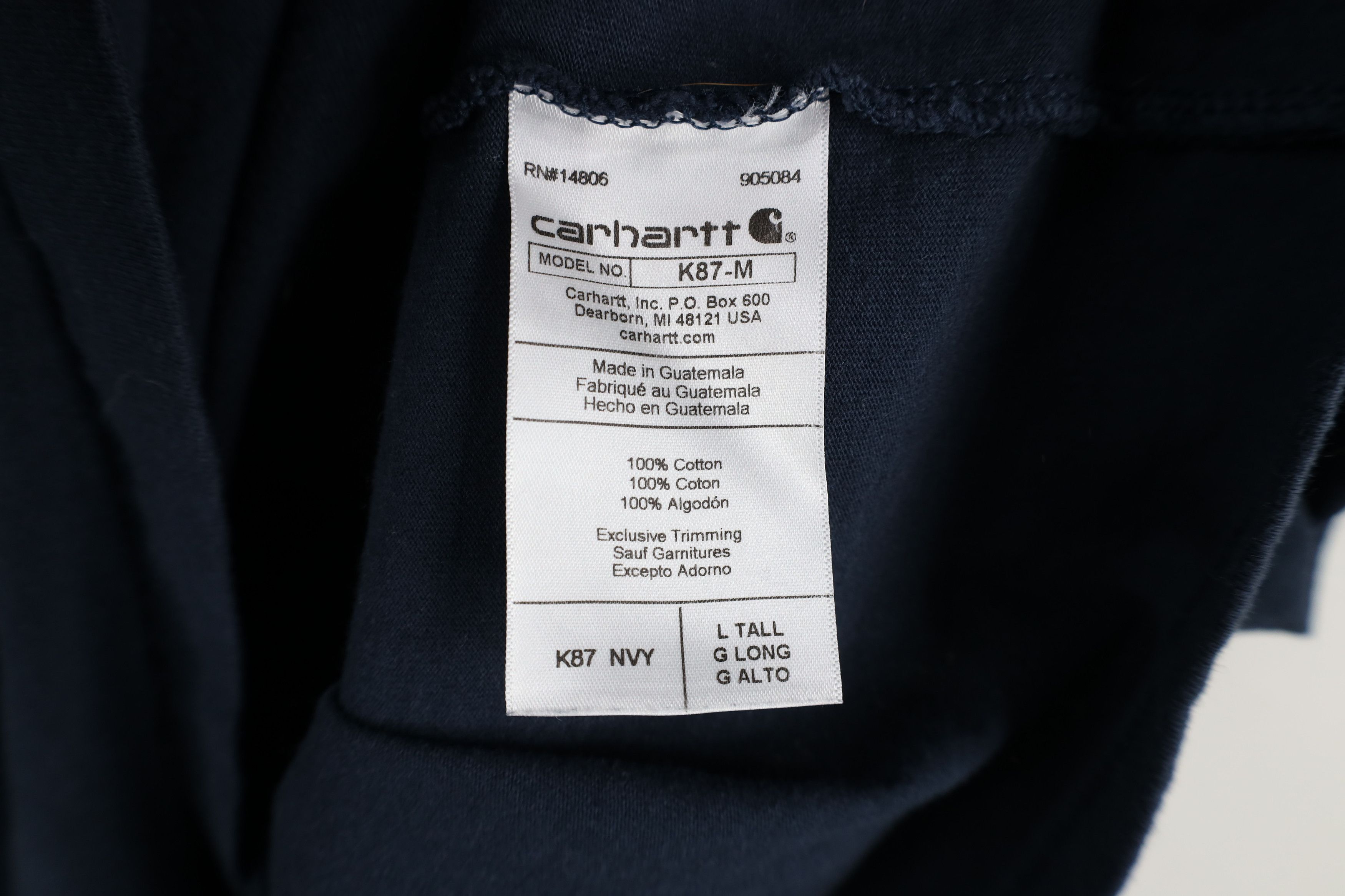 Carhartt × Vintage Vintage Y2K Carhartt Heavyweight Pocket T-Shirt Blue Size US L / EU 52-54 / 3 - 10 Thumbnail