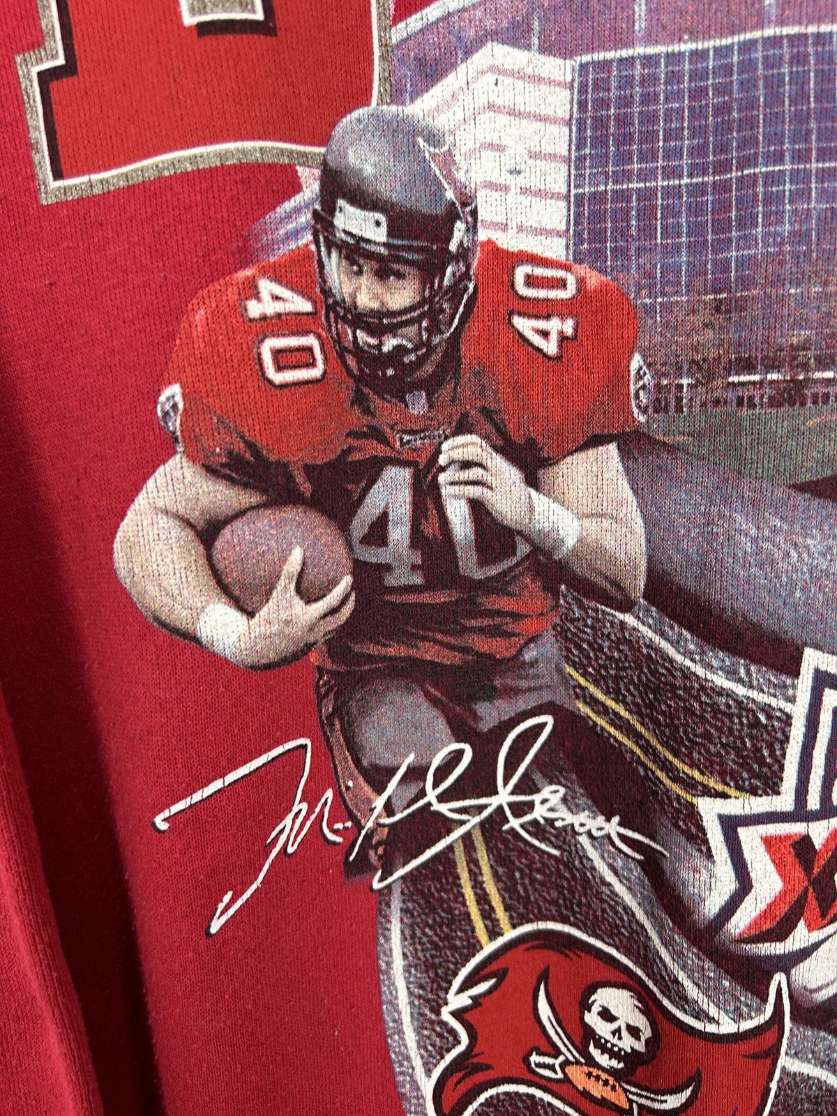 NFL 00s Vintage 2000 Super Bowl XXXIV Bucaneers Tultex Sweat Size US M / EU 48-50 / 2 - 3 Thumbnail