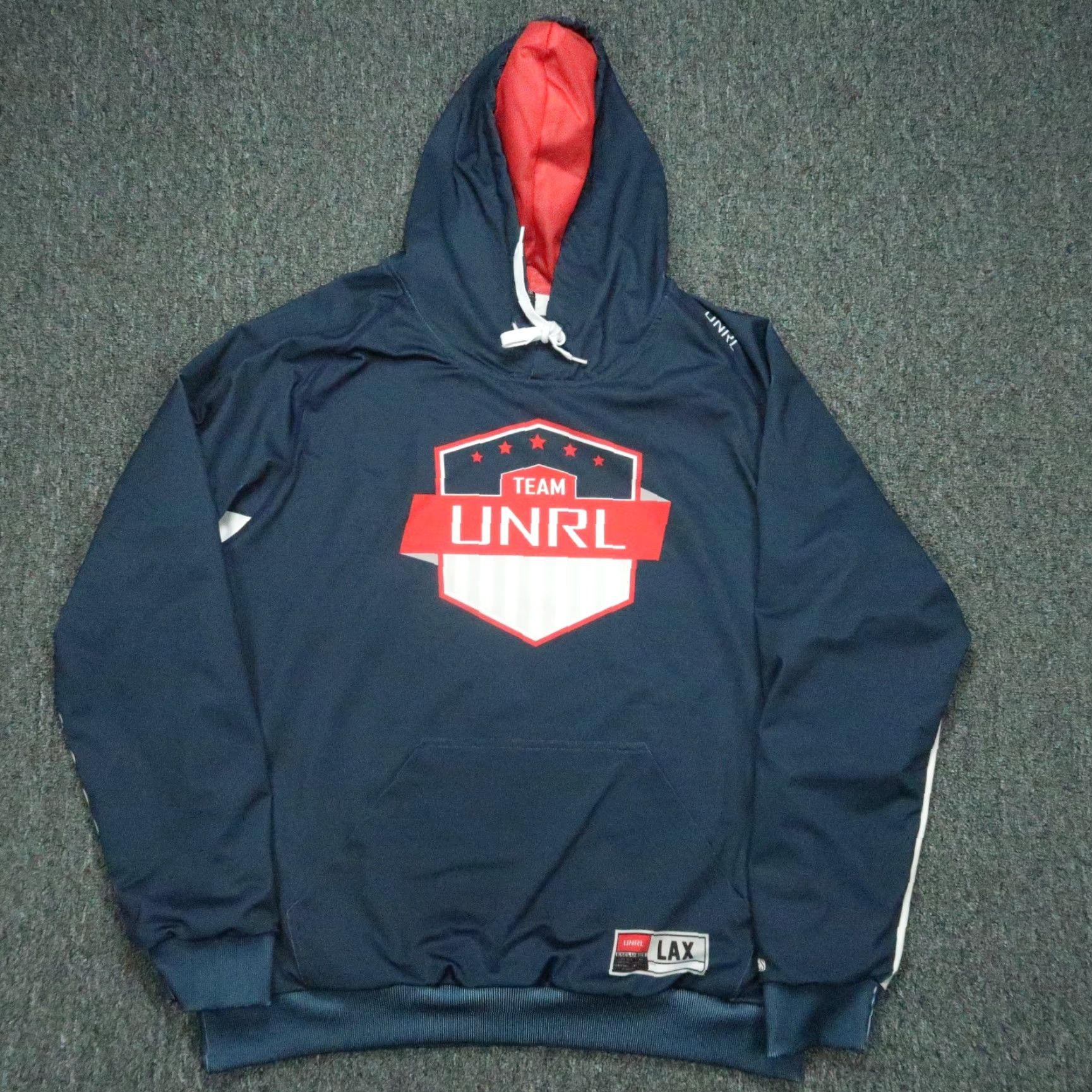 Vintage UNRL Hoodie Men L Blue Performance Training Silk Series LAX Pullover Shirt/Hoodie Size US L / EU 52-54 / 3 - 2 Thumbnail