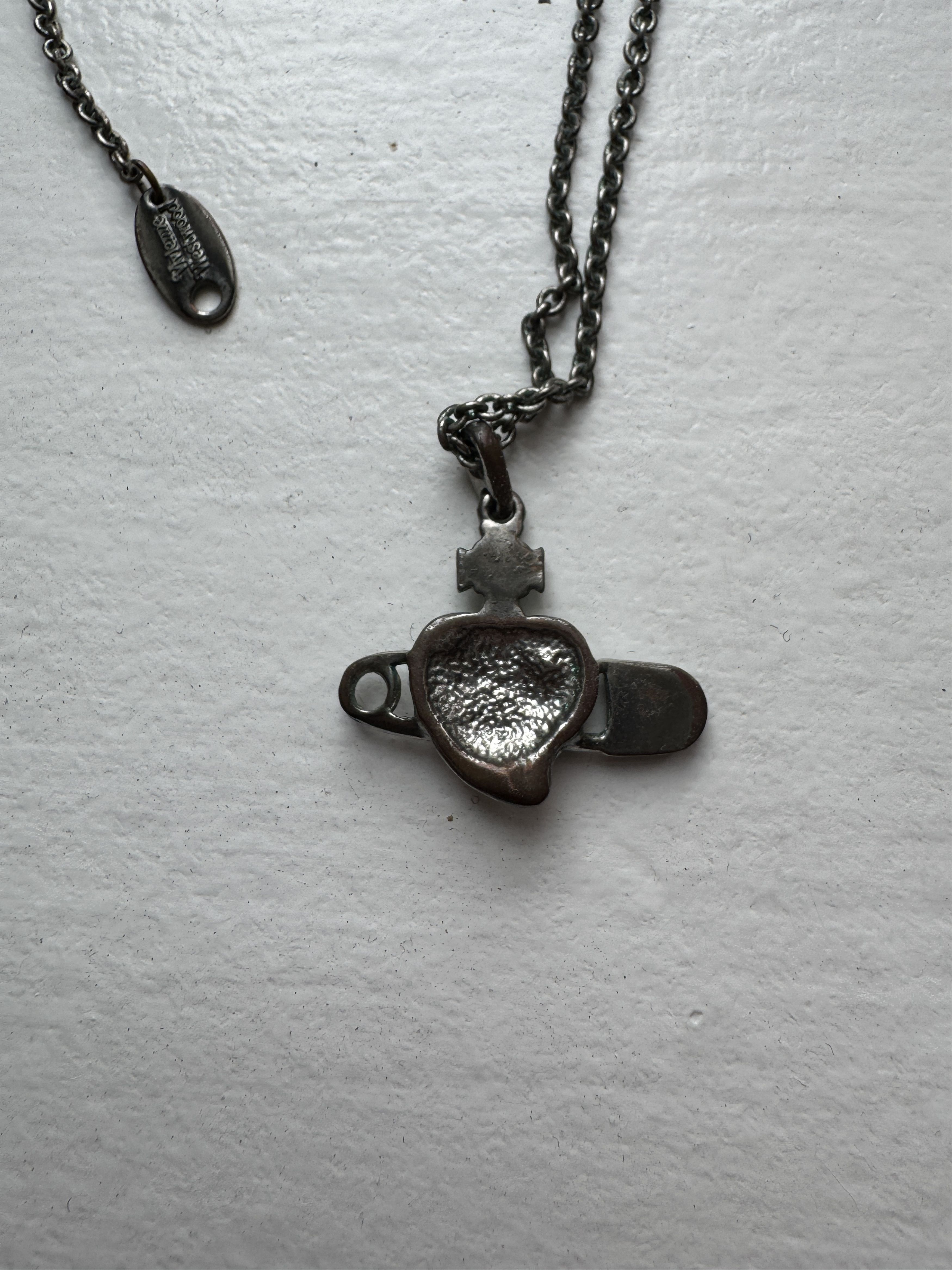 Vivienne Westwood 1997 Vivienne Westwood Safety Pin Heart Necklace Rare Size ONE SIZE - 4 Thumbnail