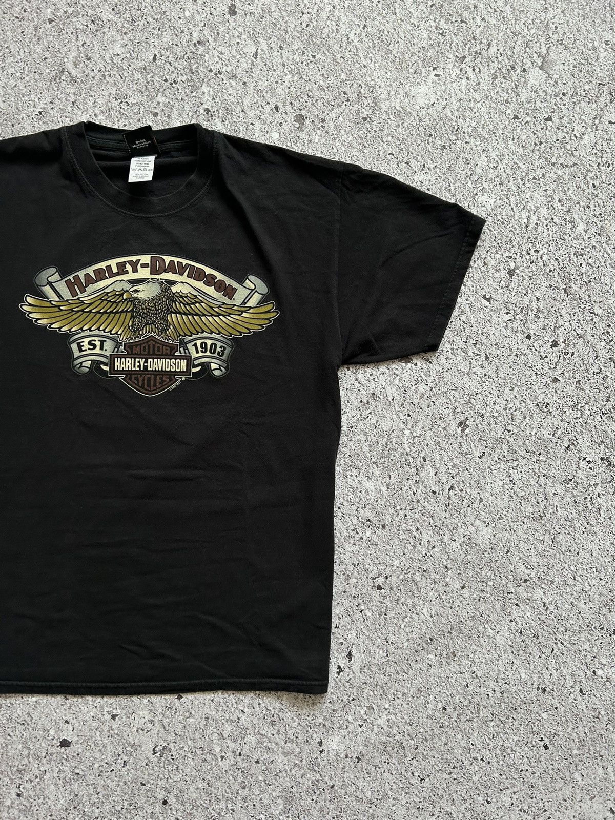Band Tees × Harley Davidson × Vintage Vintage Harley Davidson Dockgate Southampton T-Shirt 2007 Size US XL / EU 56 / 4 - 8 Thumbnail