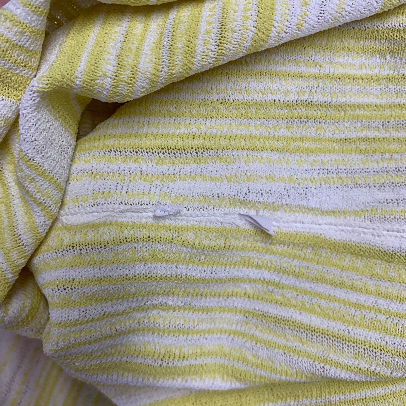 Sportmax SPORTMAX Size M Yellow Pink Rib Knit Crew Neck Casual Top Size M / US 6-8 / IT 42-44 - 7 Thumbnail
