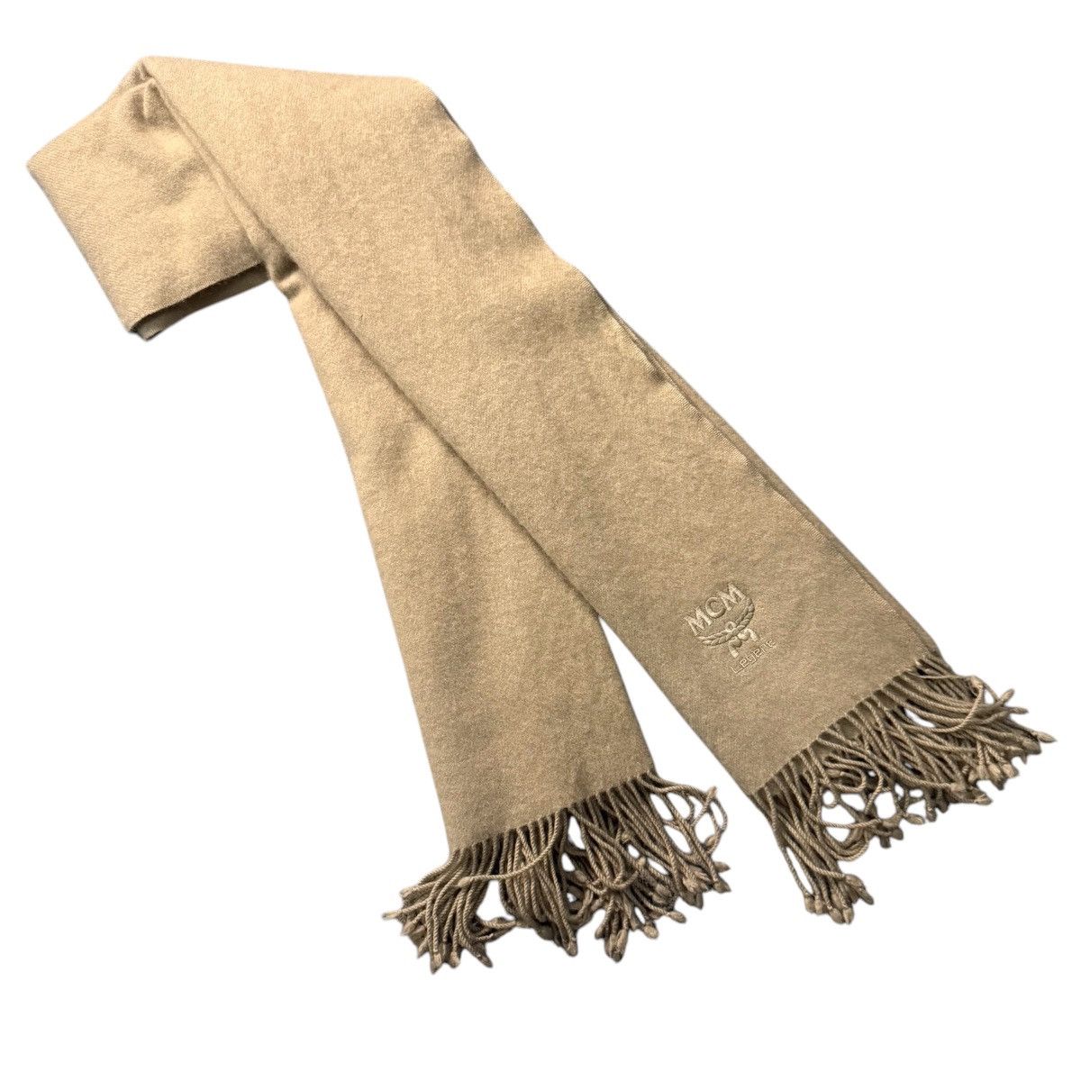 MCM × Vintage MCM Pashmina Wool Crazy Big Scarf Muffler Neckwear Size ONE SIZE - 2 Thumbnail