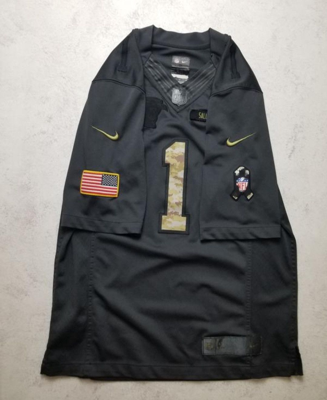 Nike Cam Newton #1 Carolina Panthers Salute to Service Jersey Size US S / EU 44-46 / 1 - 2 Thumbnail