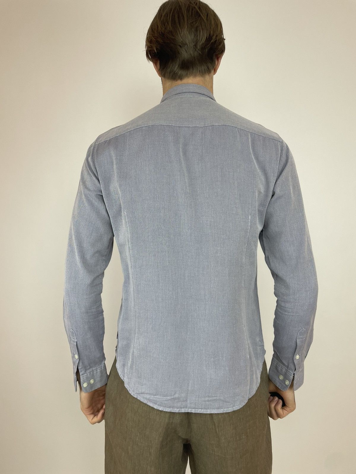 Armani × Giorgio Armani ARMANI JEANS shirt Italian Fabric Blue cotton long sleeve XL Size US XL / EU 56 / 4 - 5 Thumbnail