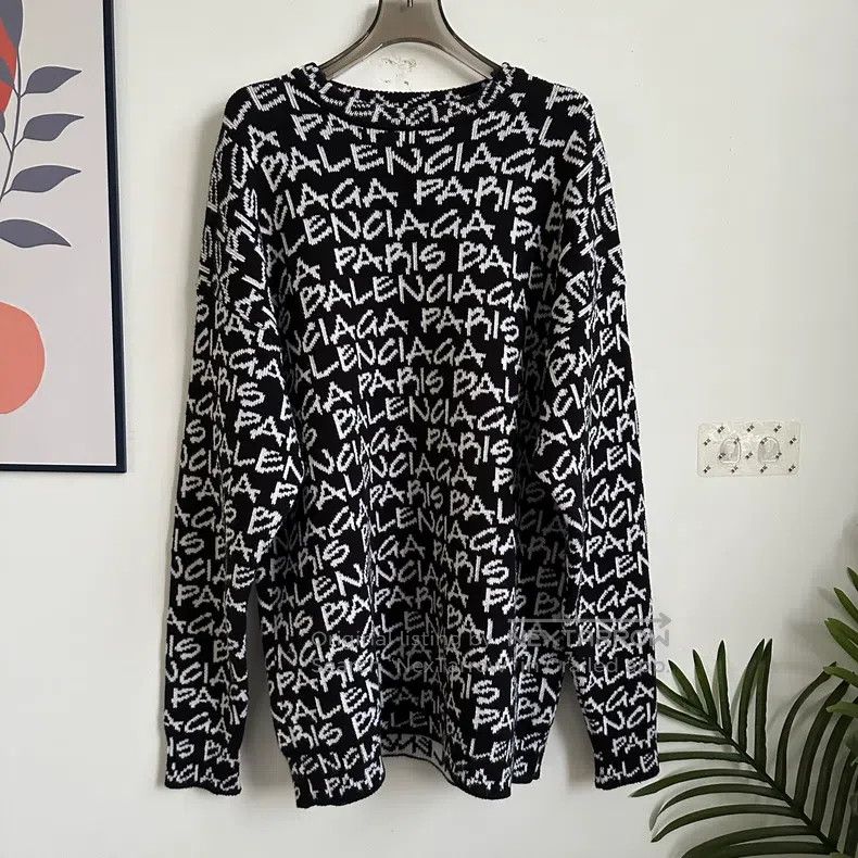 Balenciaga Balenciaga Black Barrage Knitted Sweater Size US S / EU 44-46 / 1 - 1 Thumbnail