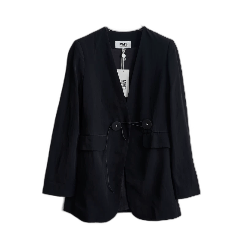 Maison Margiela Maison Margiela mm6 Women's Black Blazer Size US M / EU 48-50 / 2 - 1 Thumbnail
