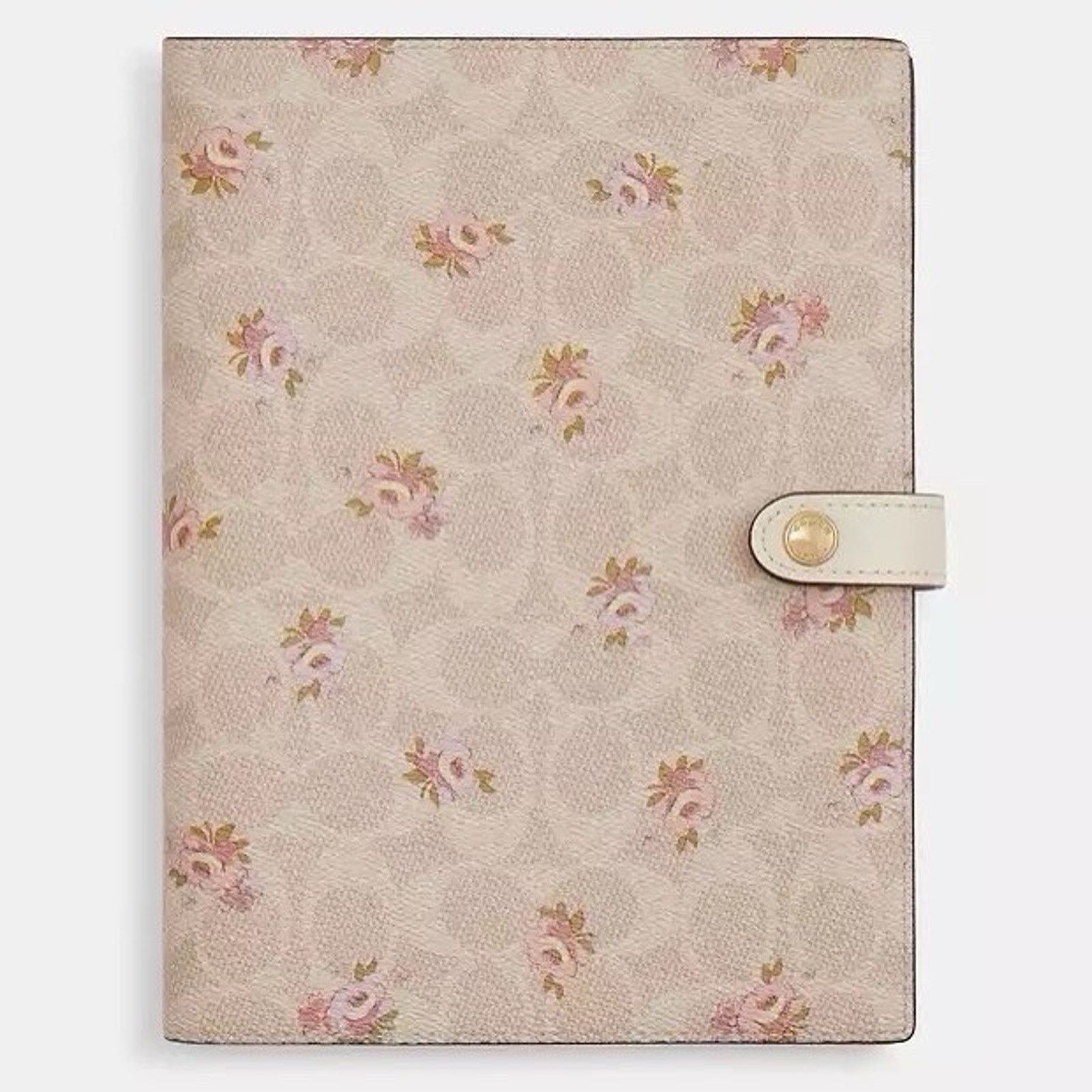 Coach NWT Coach Notebook Gold/Sand Multi With Floral Print CAO58 Size ONE SIZE - 5 Thumbnail