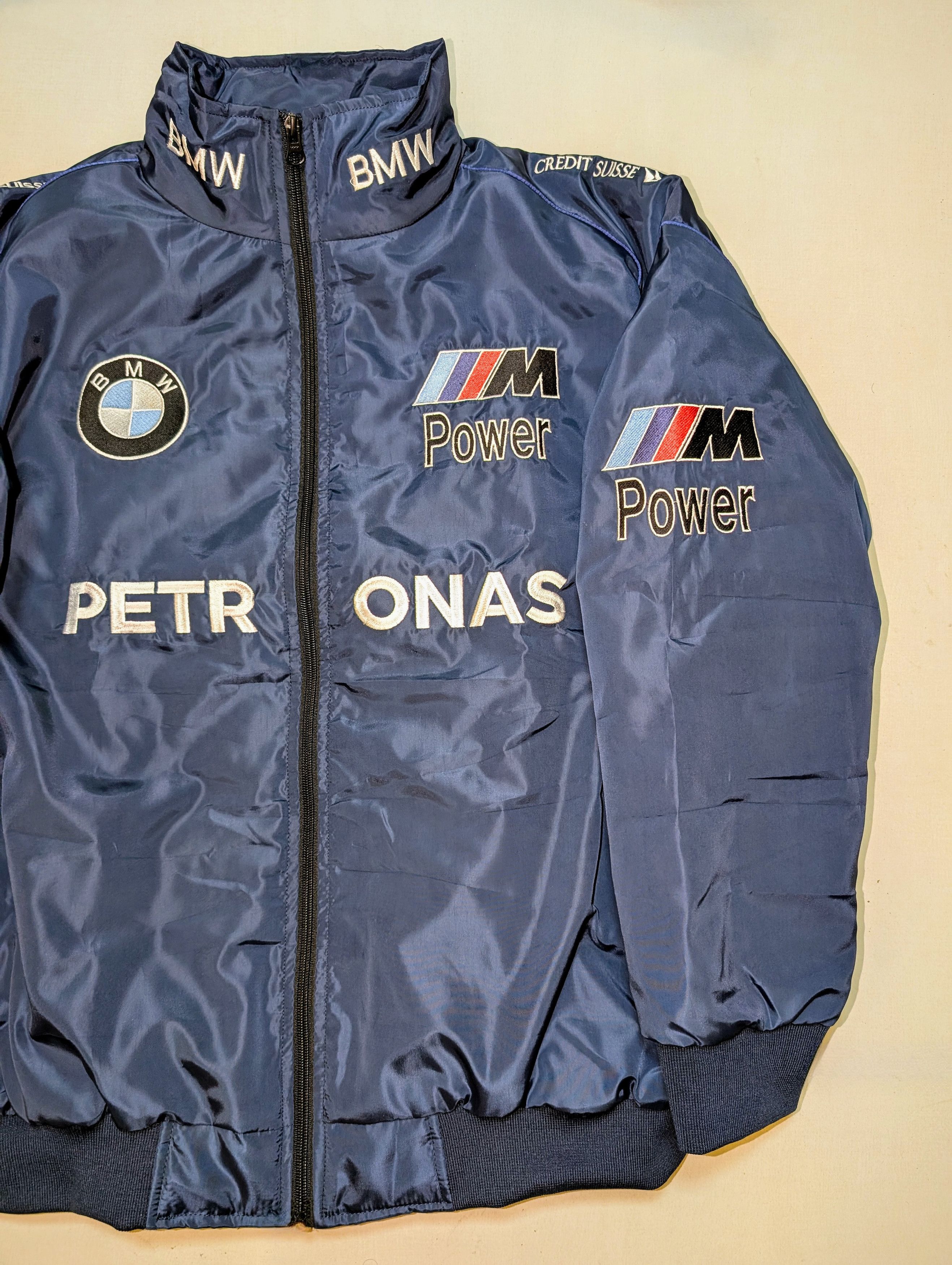 Vintage 💀🔥 BMW 💥💸 M Power Unisex Adults Racing Jacket Coats Size US XL / EU 56 / 4 - 4 Thumbnail