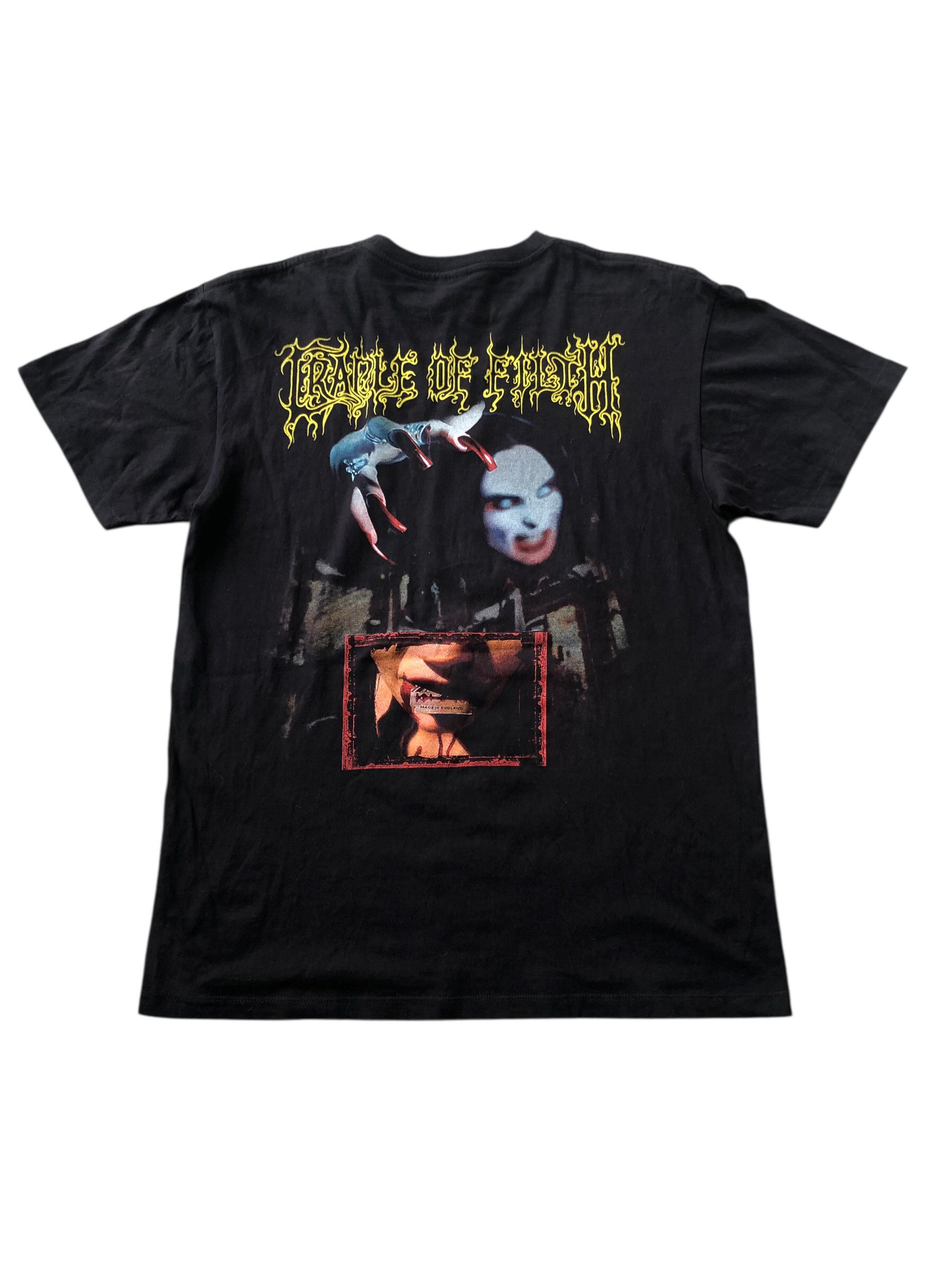 Band Tees 🔥Vtg Y2K CRADLE OF FILTH Canvas For A Lick Of Pain T-Shirt Size US L / EU 52-54 / 3 - 2 Thumbnail