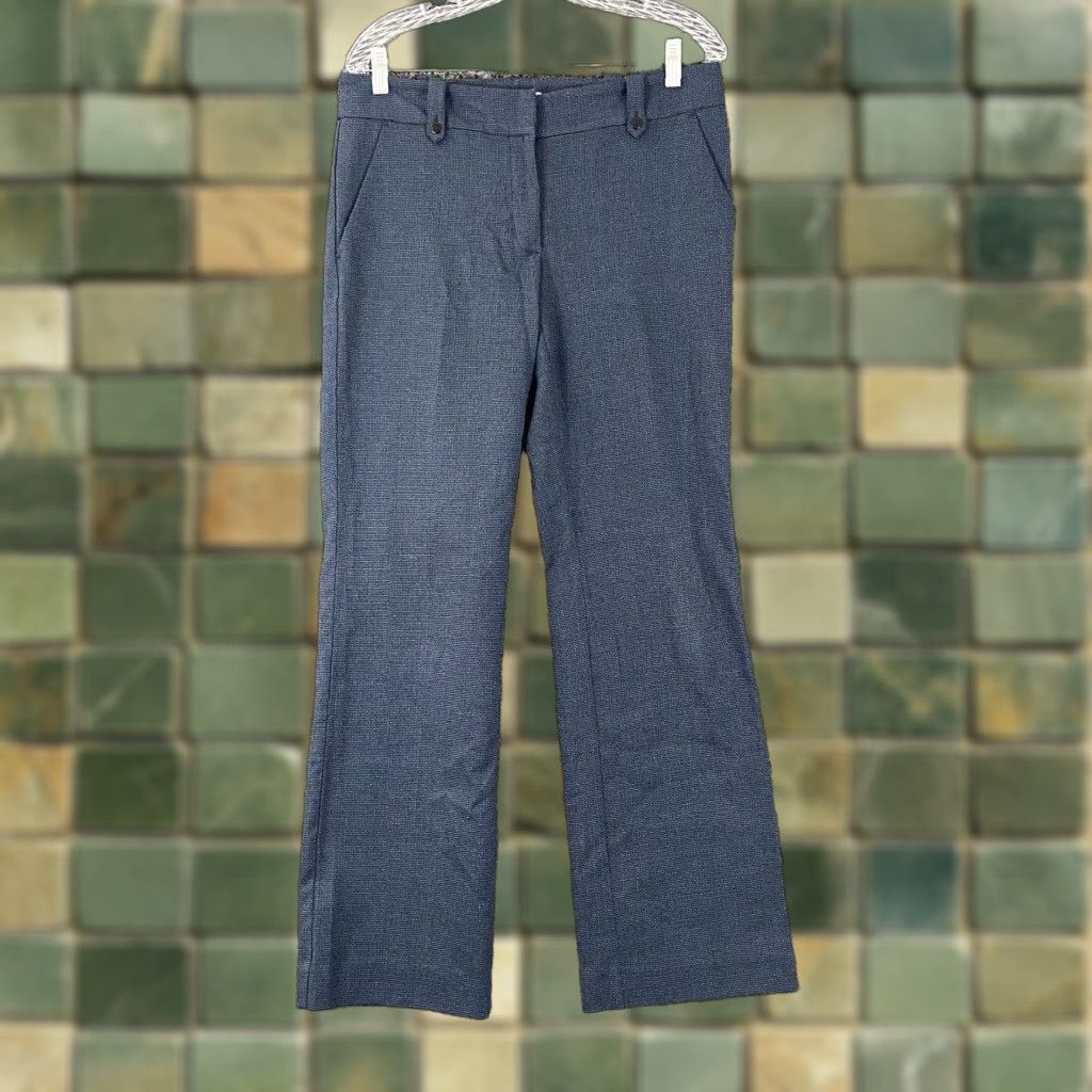 Loft LOFT Dress Pants Women 6 Blue Tweed Plaid Pockets Vintage? (no) – LOFT Outlet Original Dress Trouser Pants, Plaid, Blue, Women, Size 6 Size 28" / US 6 / IT 42 - 1 Thumbnail