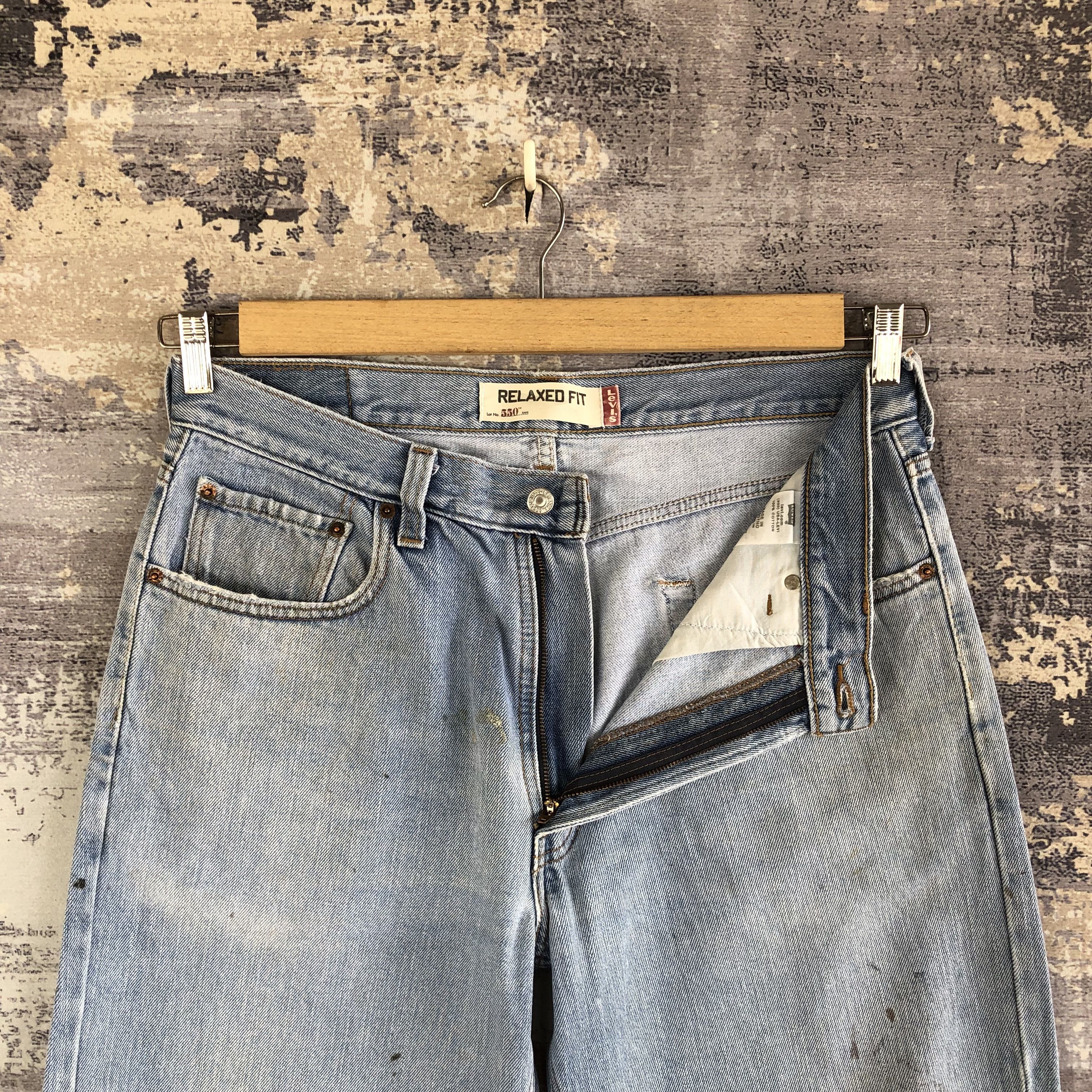 Levi's Vintage Levis Sun Faded Dirty Jeans Levi's Light Wash Denim Size US 34 / EU 50 - 6 Thumbnail