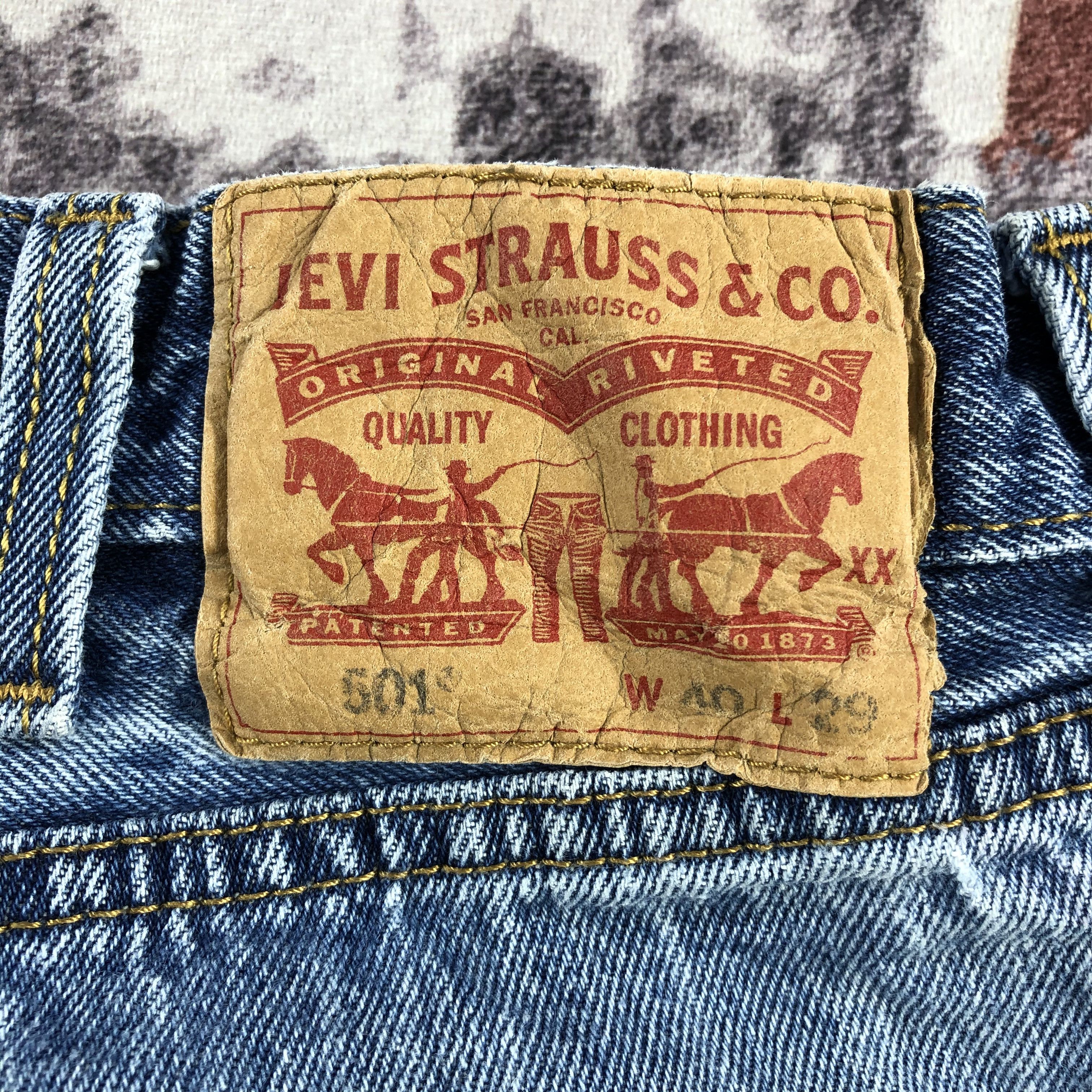 Levi's Vintage Blue Wash Levis 501 Jeans-JM3148 Size US 39 - 6 Thumbnail