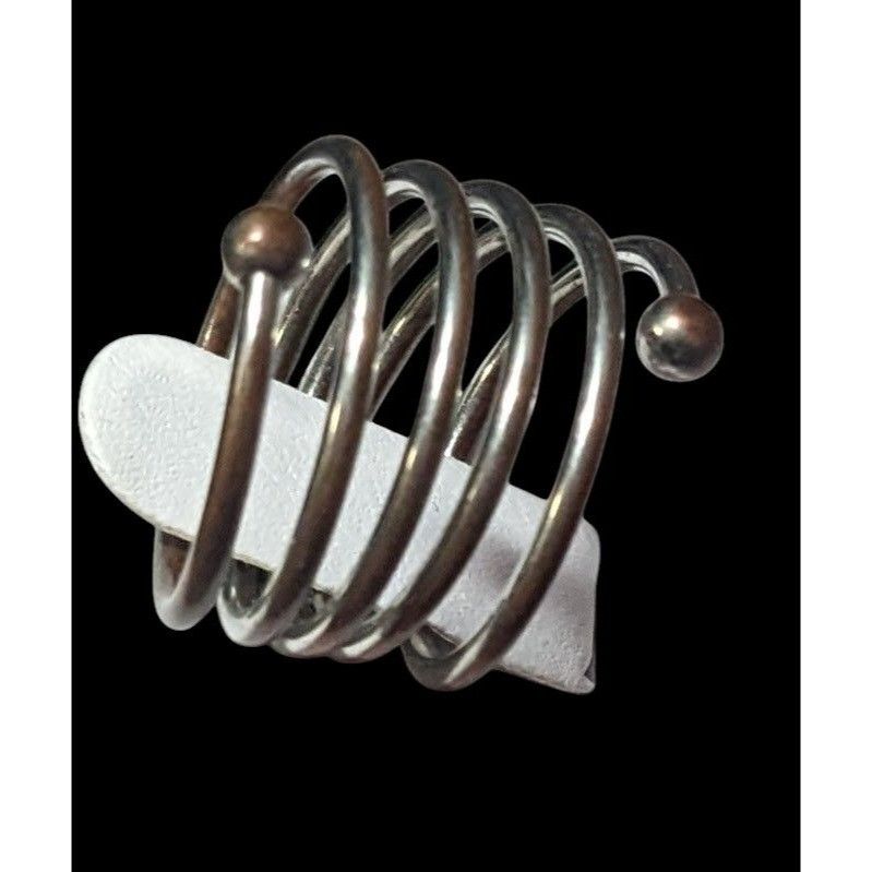 Other Copper And Silver Tone Metal Coil Ring Size 7 Size ONE SIZE - 8 Thumbnail